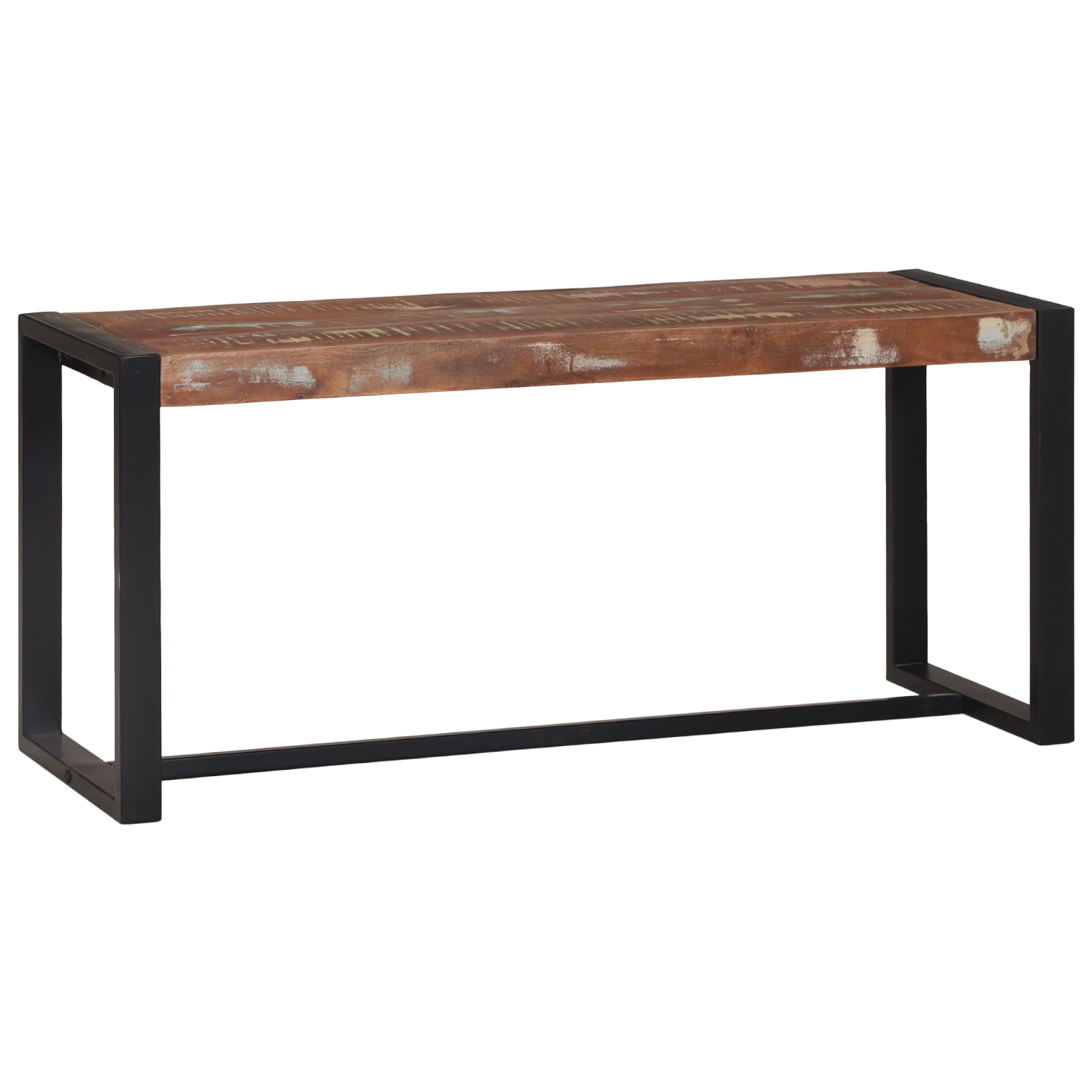 Bench Multicolour 100x35x45 cm Solid Wood Reclaimed - Image 2