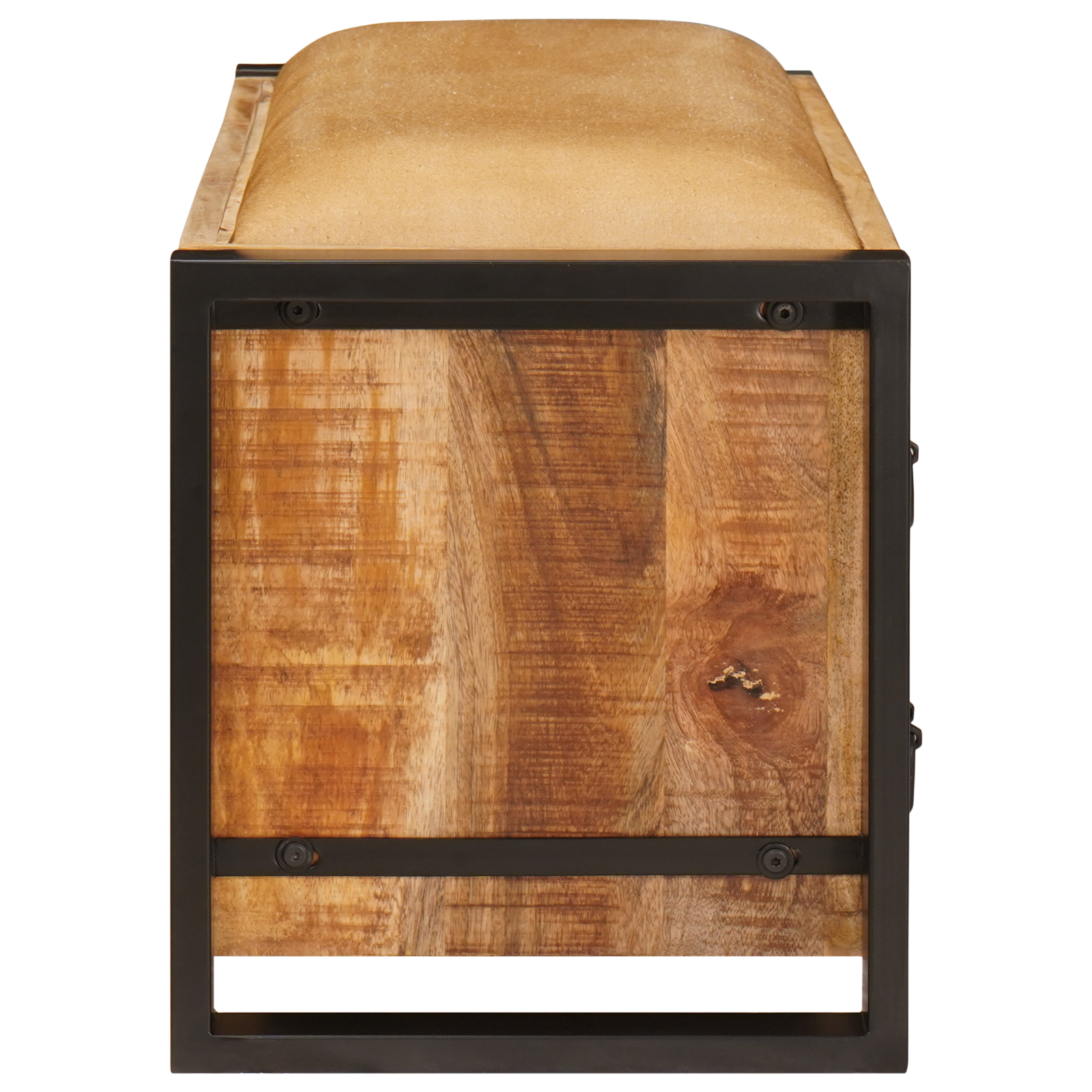 sandėliavimo suolas su kanapėmis 80x35x40 cm kieta raukšlėta mango mediena - Image 6