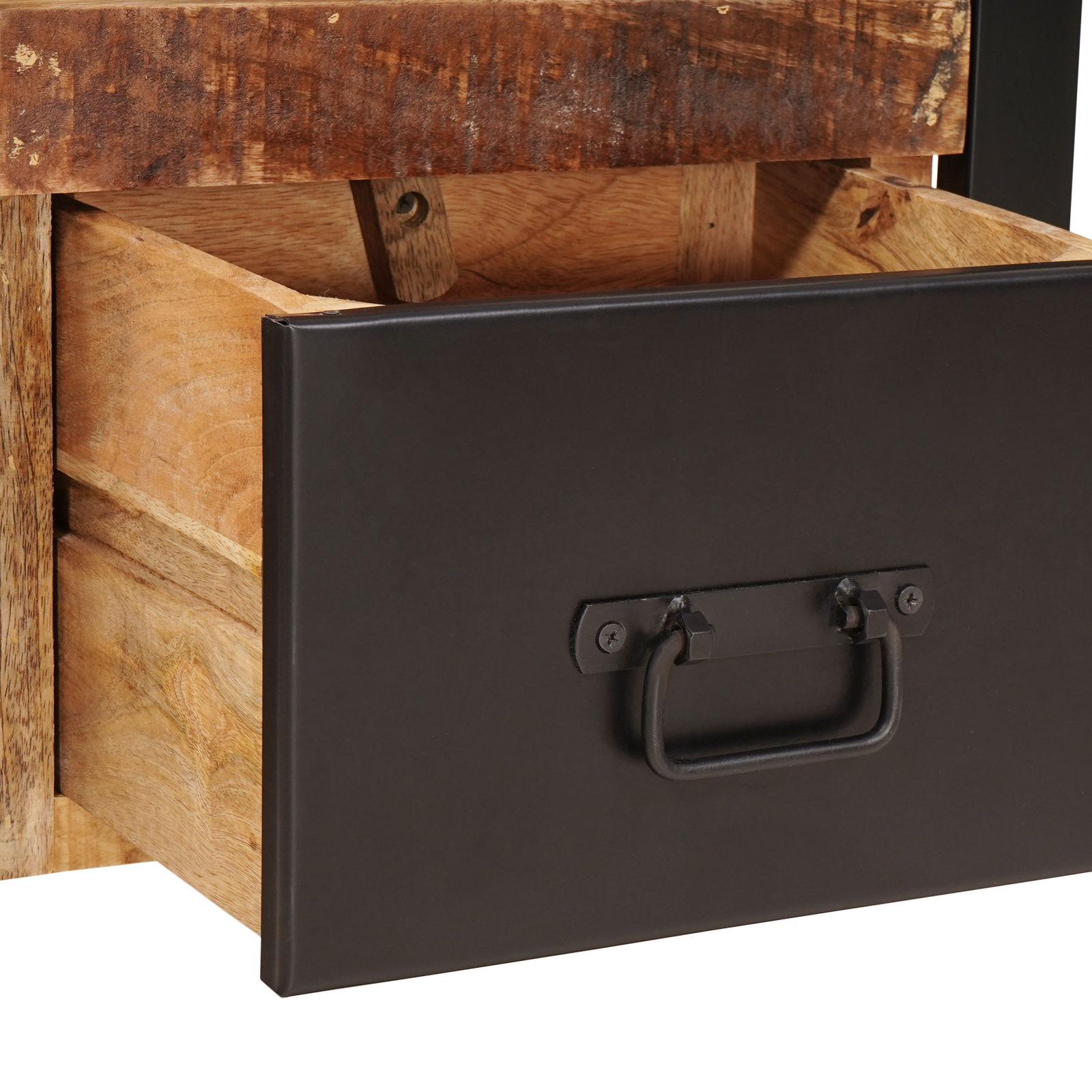 Valet Stand 40x40x90 cm Solid Rough Wood Mango - Image 10