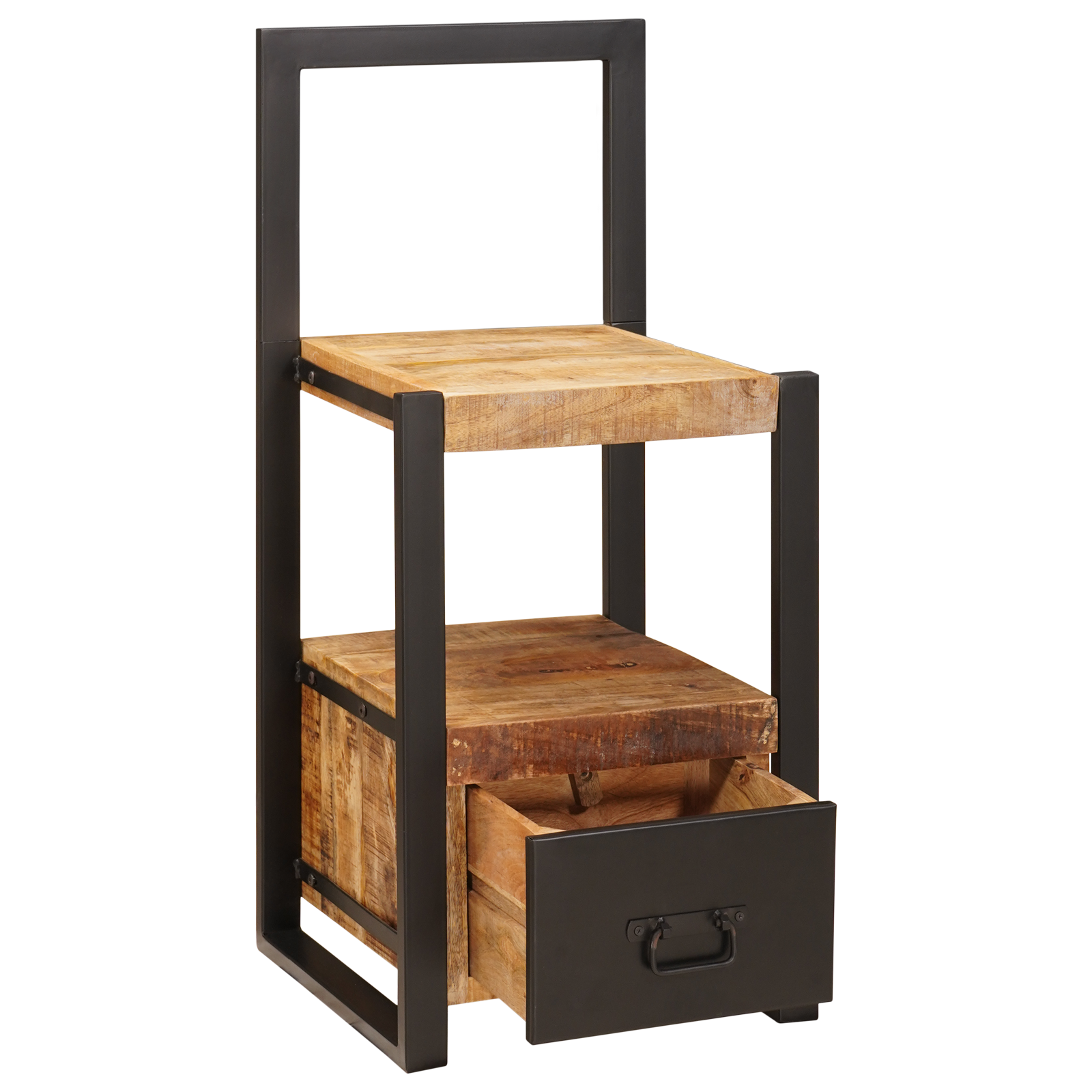 Valet Stand 40x40x90 cm Solid Rough Wood Mango - Image 2