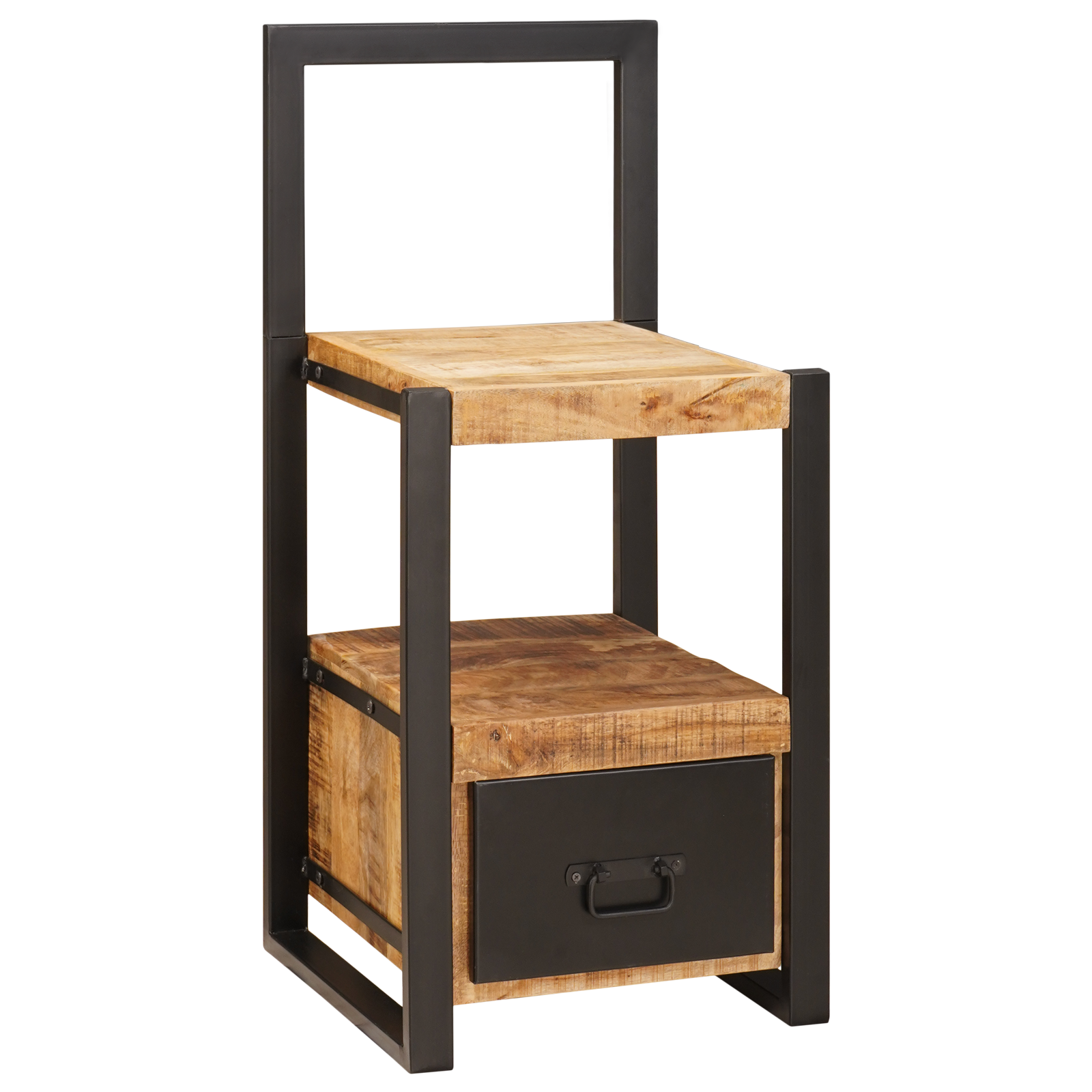 Valet Stand 40x40x90 cm Solid Rough Wood Mango - Image 3