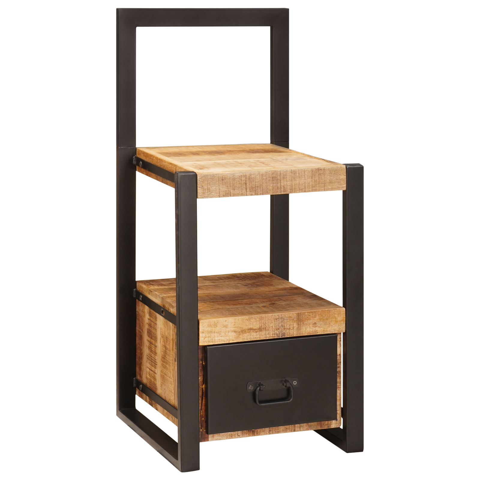 Valet Stand 40x40x90 cm Solid Rough Wood Mango - Image 4