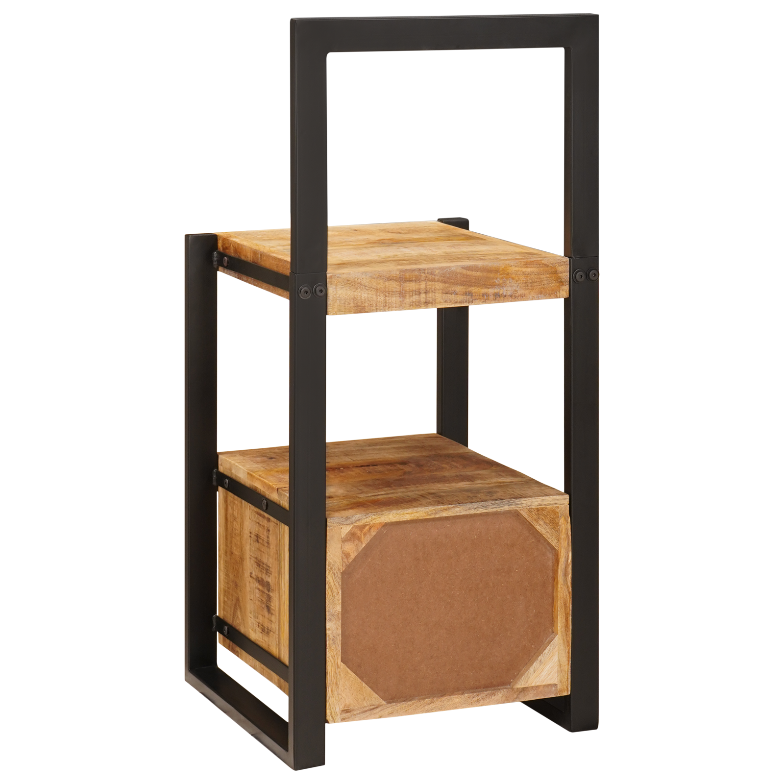 Valet Stand 40x40x90 cm Solid Rough Wood Mango - Image 7
