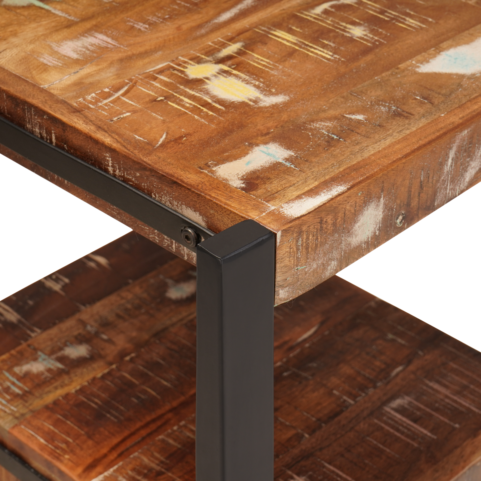 Valet Stand Multicolour 40x40x90 cm Solid Wood Reclaimed - Image 8