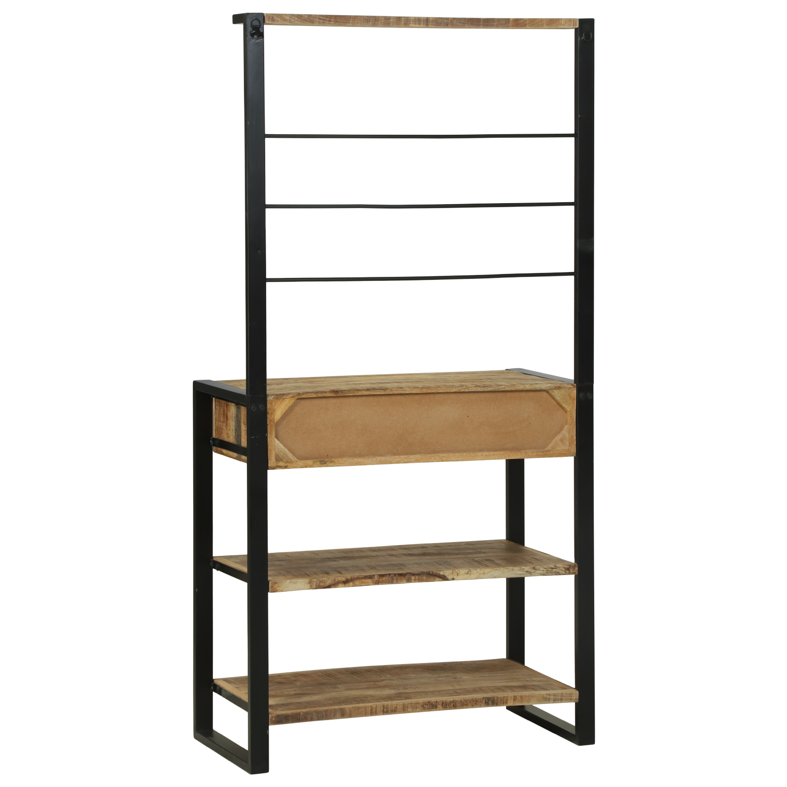 Kitchen Rack 80x40x160 cm Solid Rough Wood Mango - Image 7