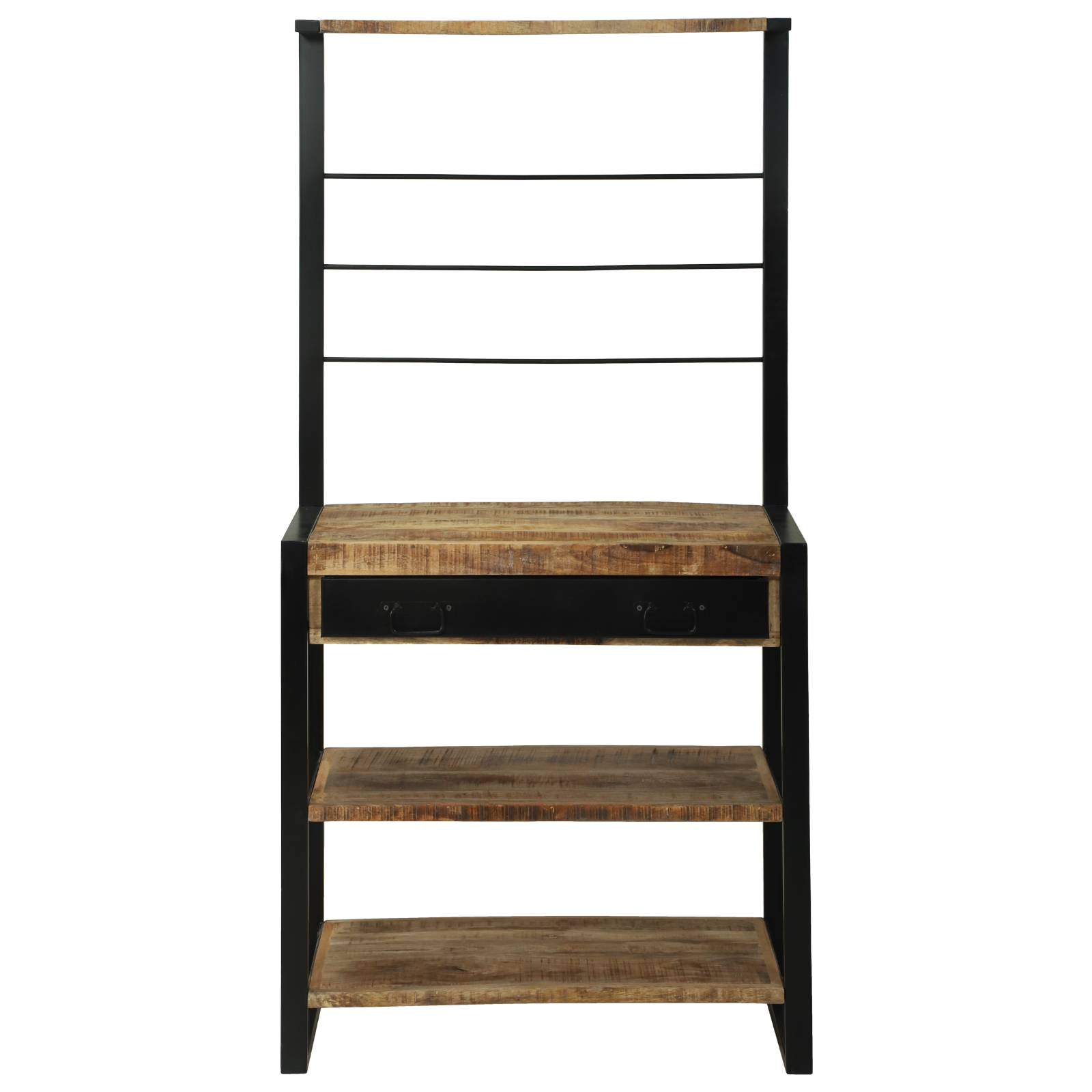 Kitchen Rack 80x40x160 cm Solid Rough Wood Mango - Image 5