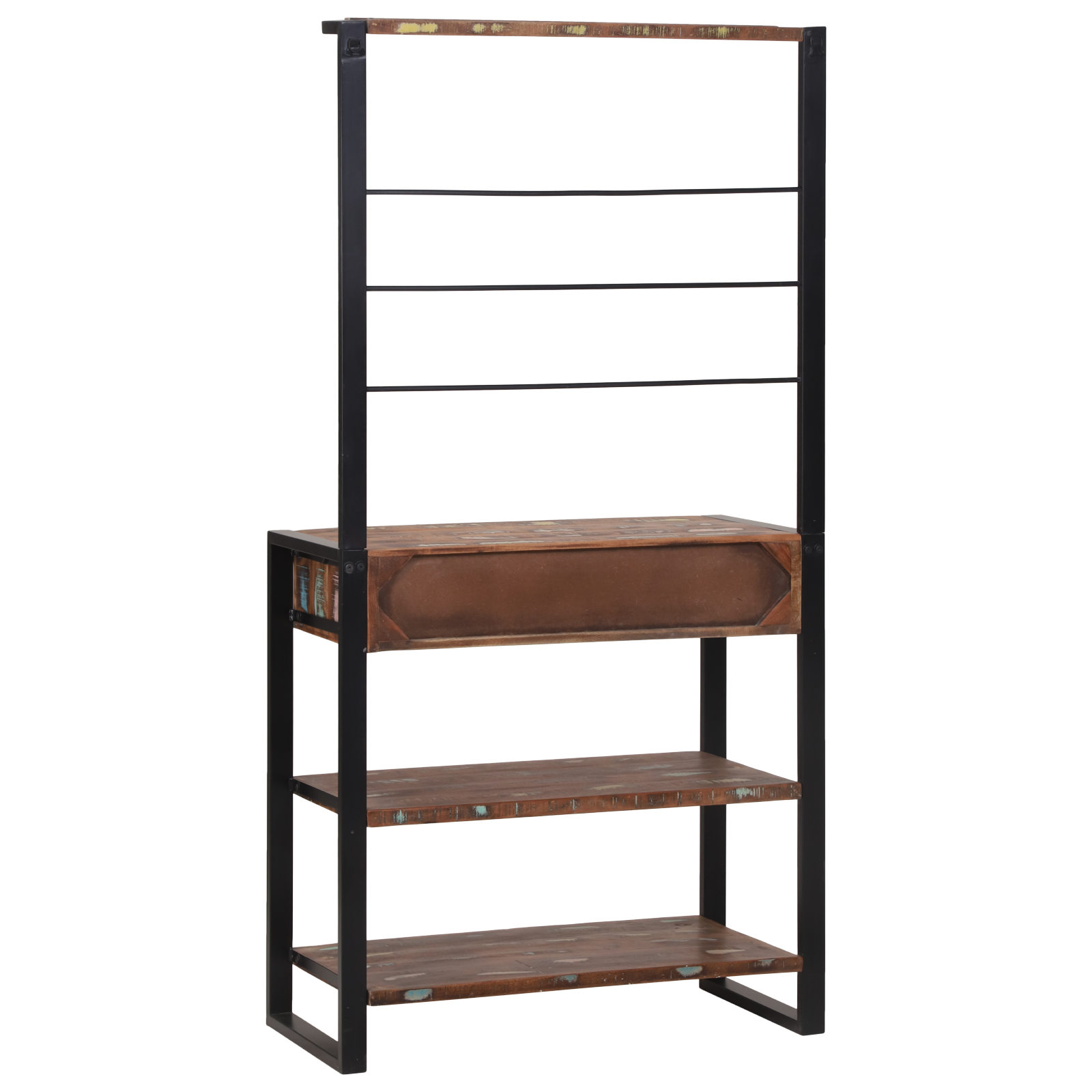 Kitchen Rack Multicolour 80x40x160 cm Solid Wood Reclaimed - Image 7