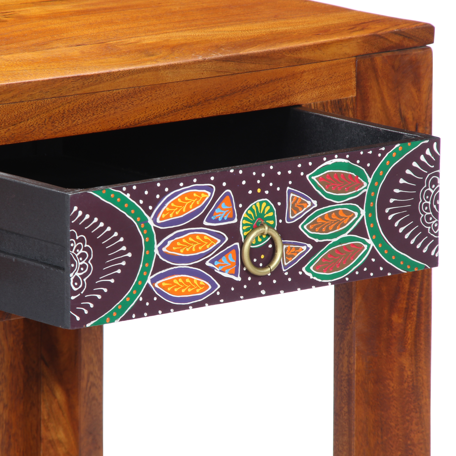 Desks Brown Solid Sheesham wood Regular Rectangular Rustic - Image 9