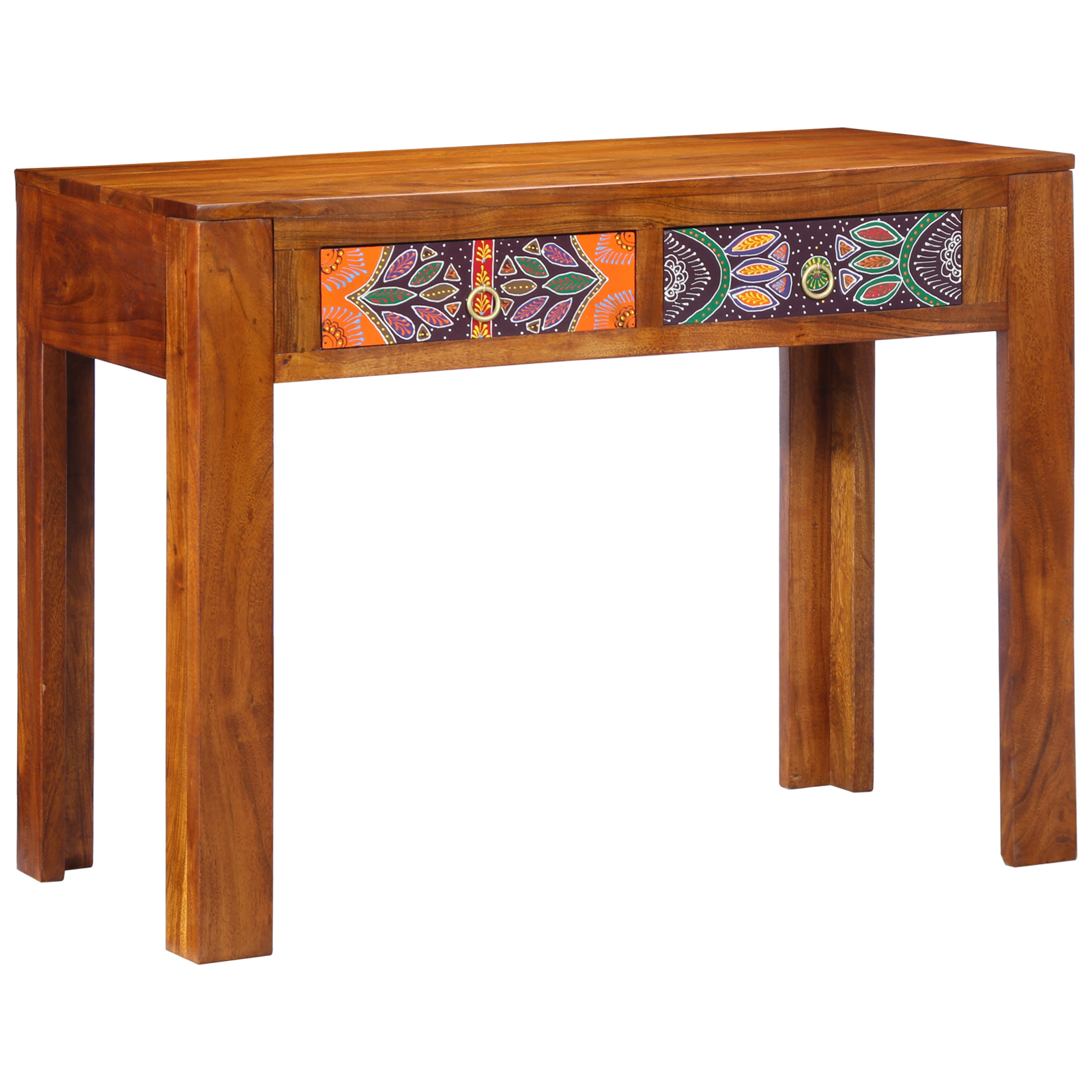 Desks Brown Solid Sheesham wood Regular Rectangular Rustic - Image 2