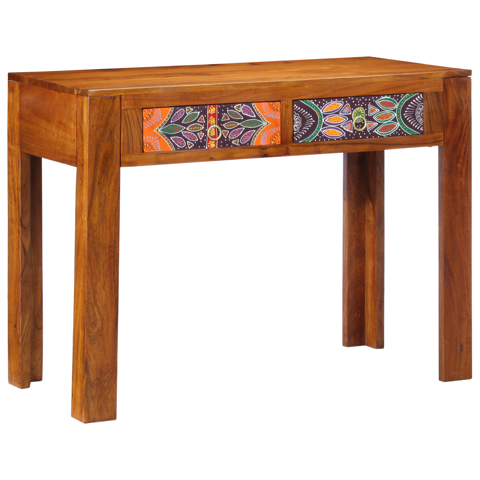 Desks Brown Solid Sheesham wood Regular Rectangular Rustic - Image 8