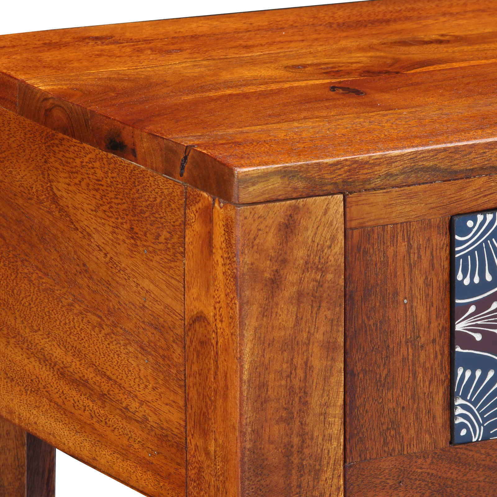 Side Table 40x30x36 cm Solid Wood Acacia - Image 9