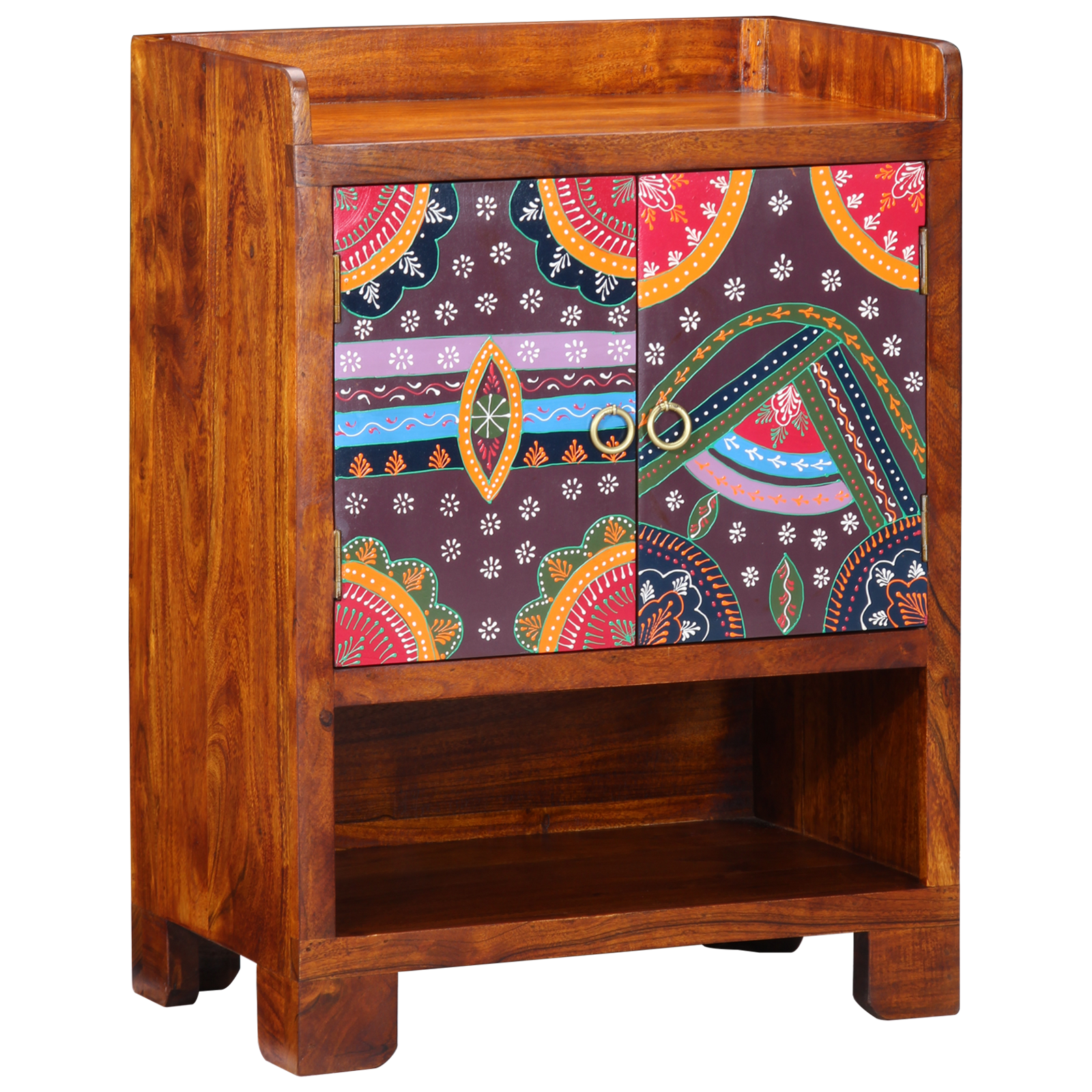 Shoe Cabinet 55x35x75 cm Solid Wood Acacia - Image 2
