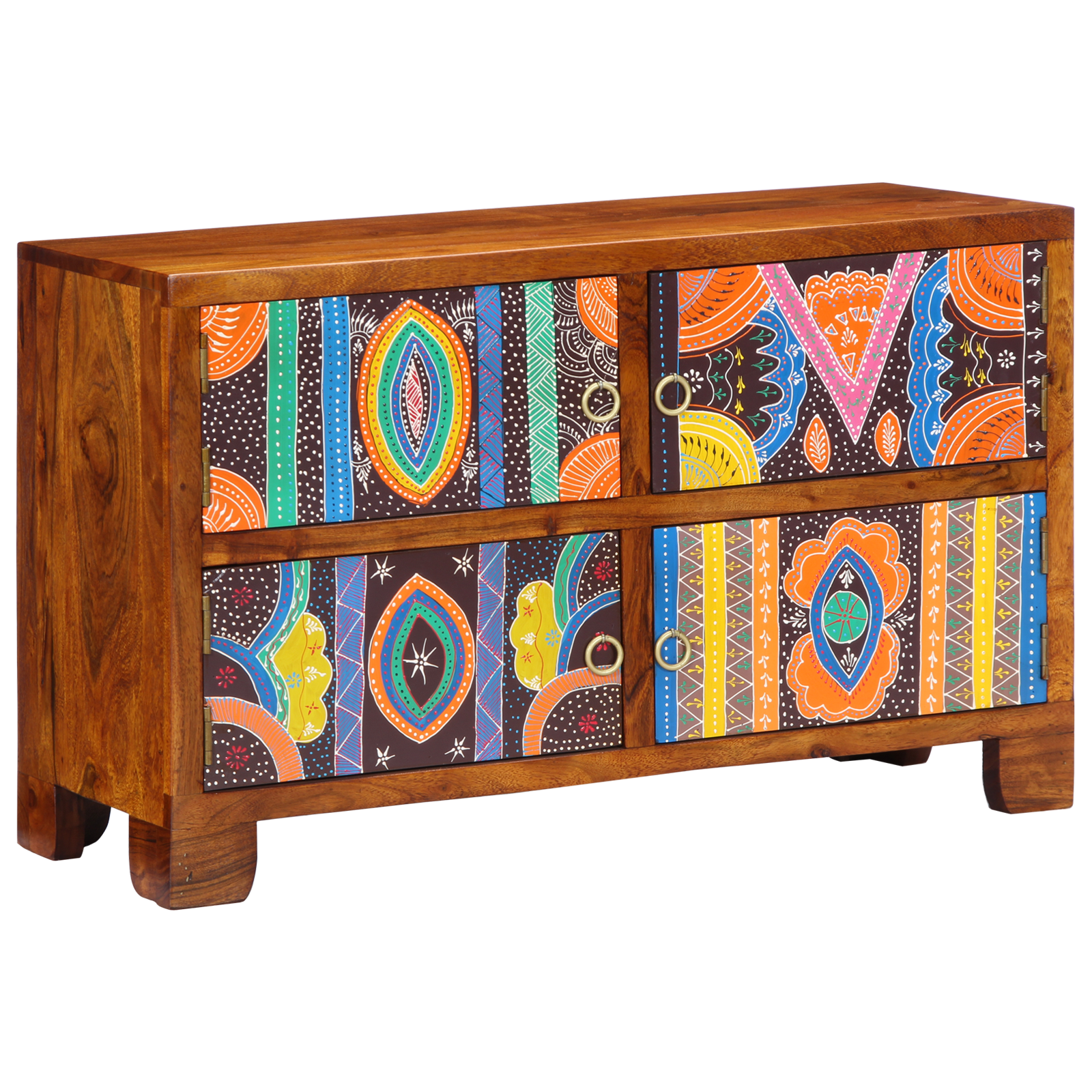 Shoe Cabinet 90x35x55 cm Solid Wood Acacia - Image 2