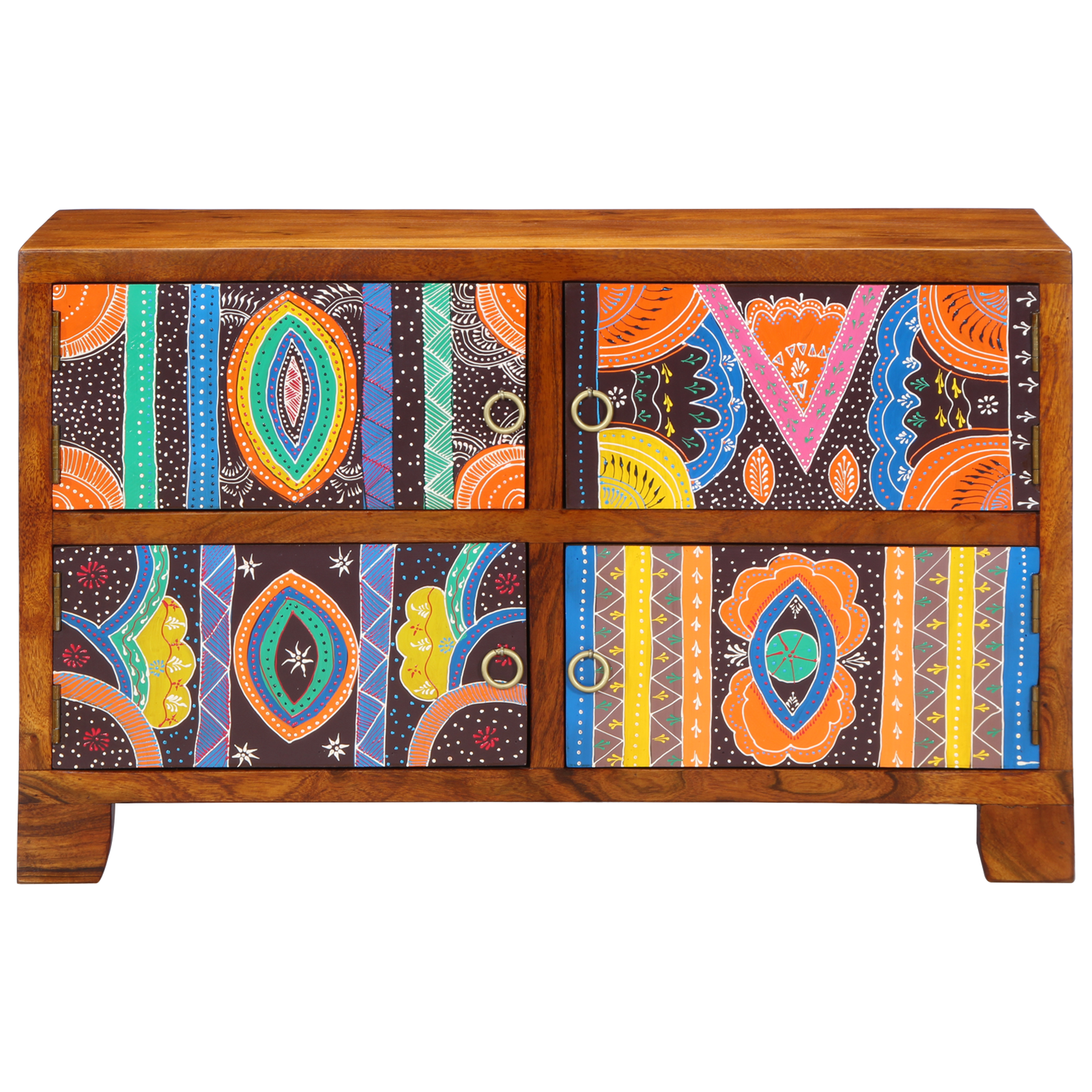 Shoe Cabinet 90x35x55 cm Solid Wood Acacia - Image 4