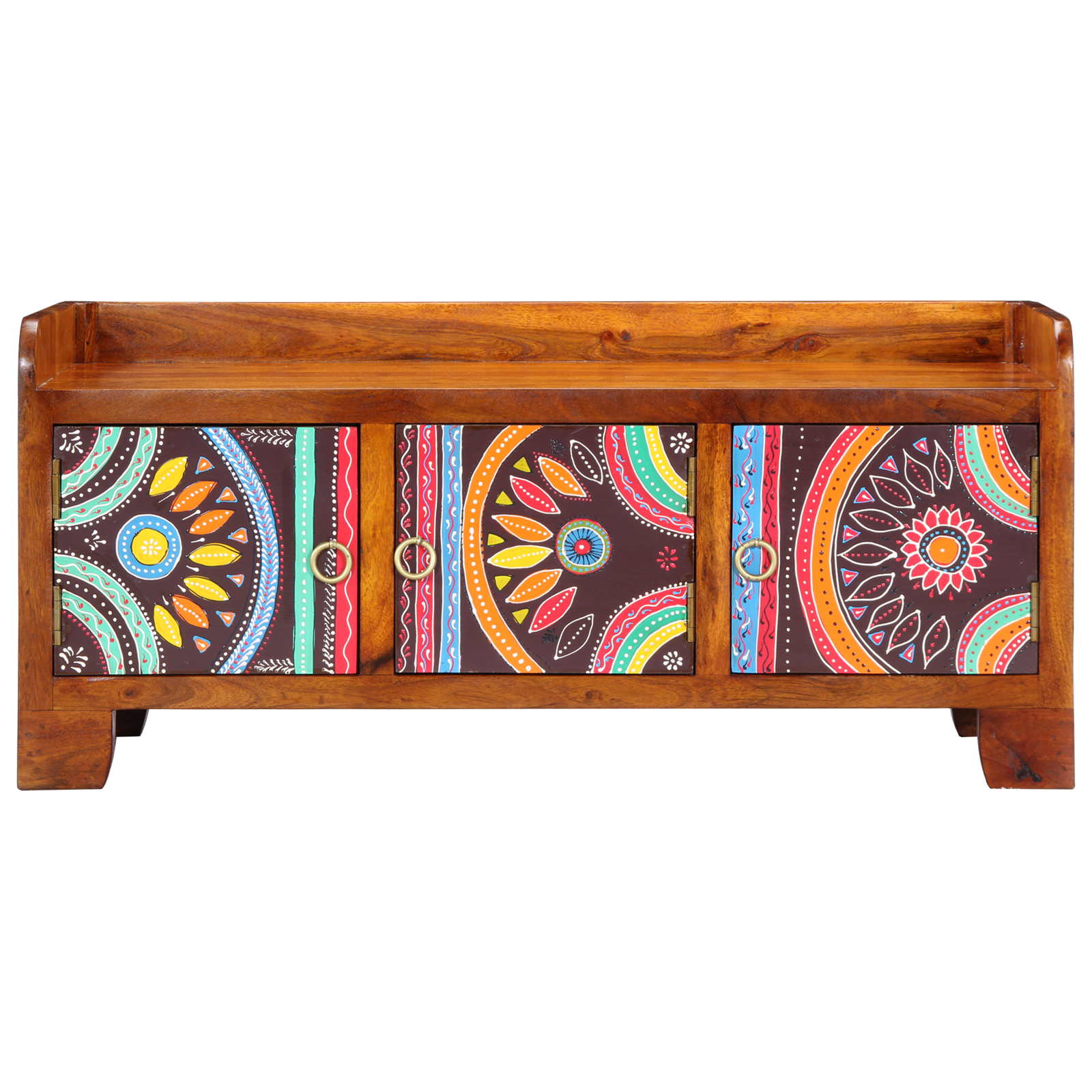 Shoe Bench 90x35x40 cm Solid Wood Acacia - Image 4