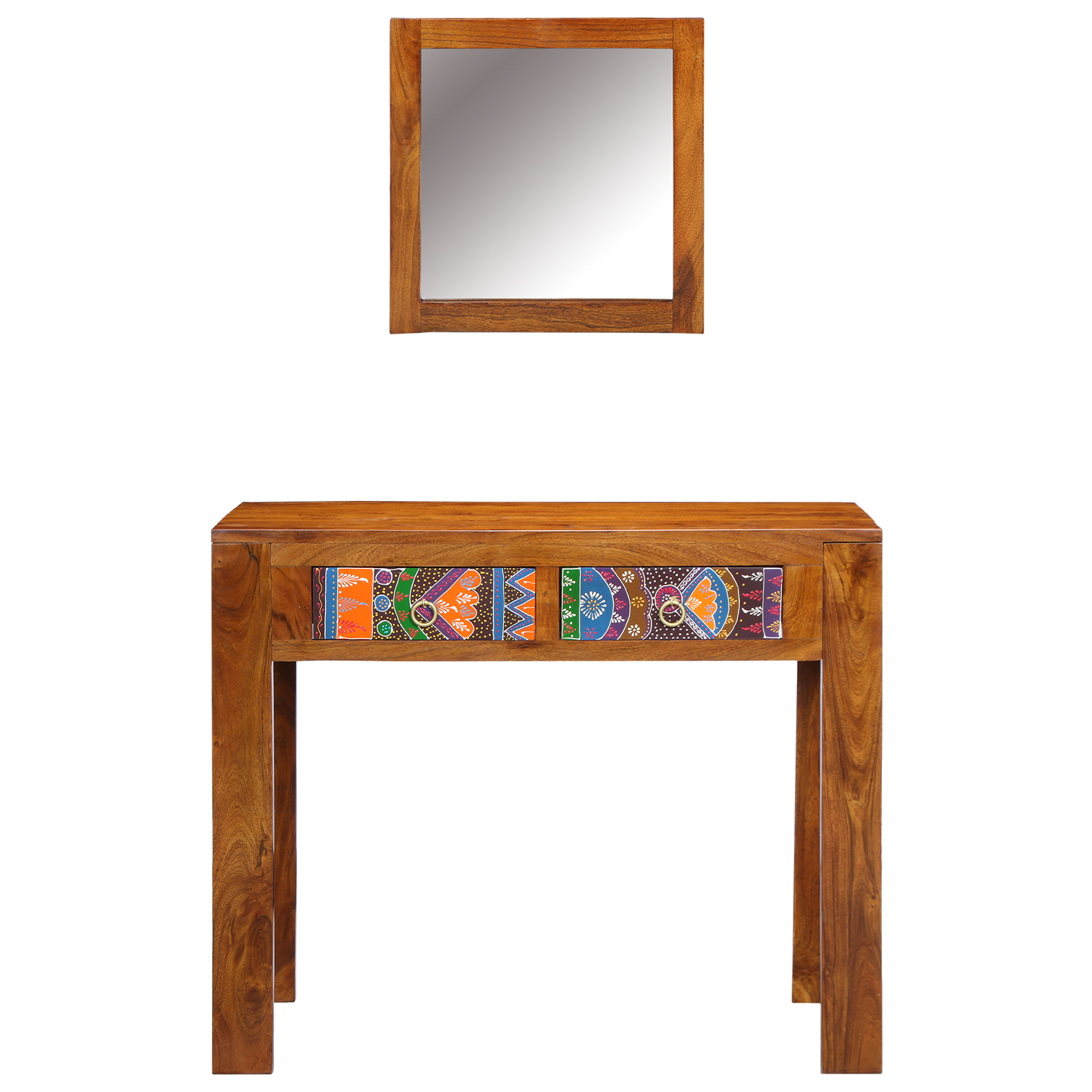 Bedroom Dressing Tables Brown Solid Sheesham wood - Image 5