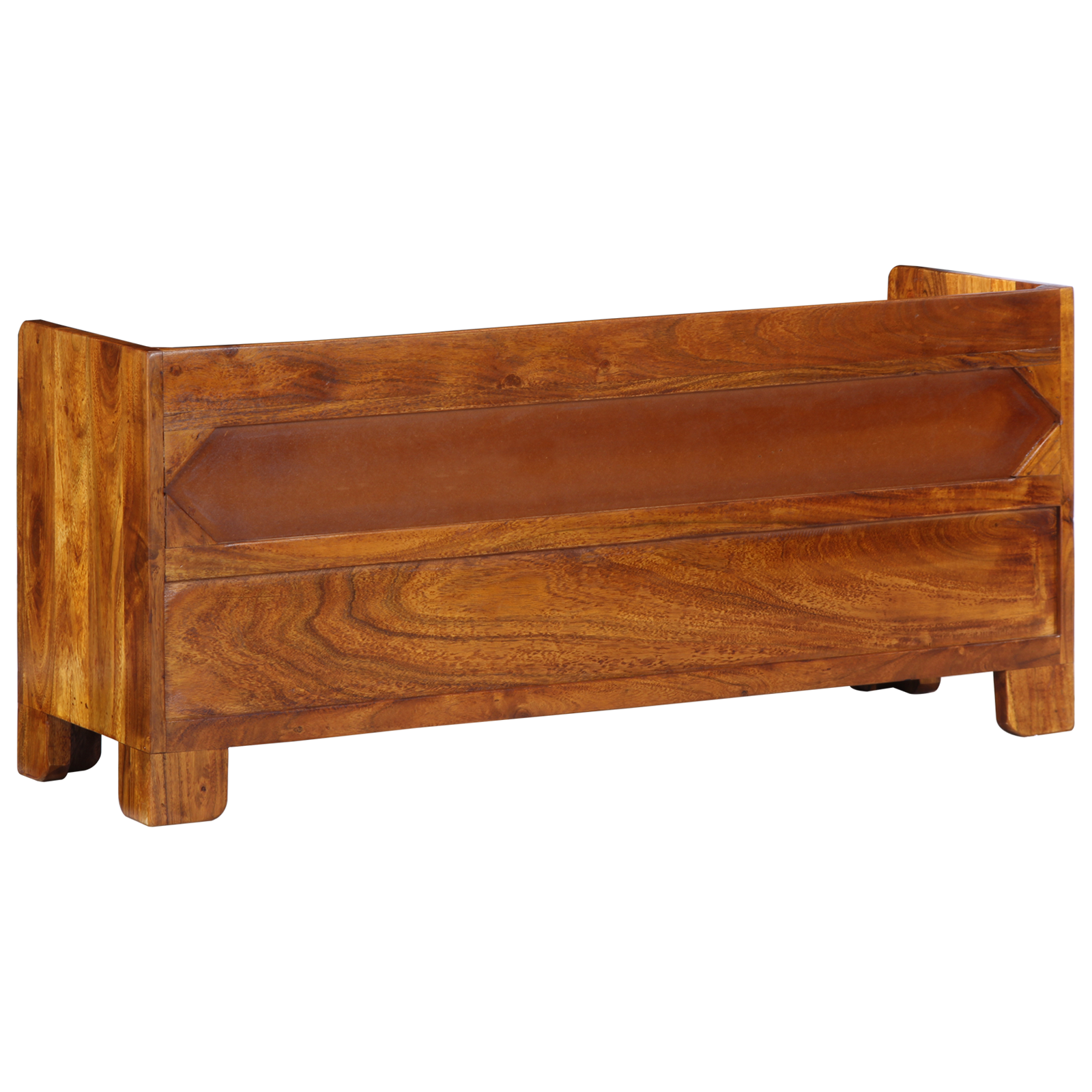 Shoe Bench 100x35x45 cm Solid Wood Acacia - Image 6