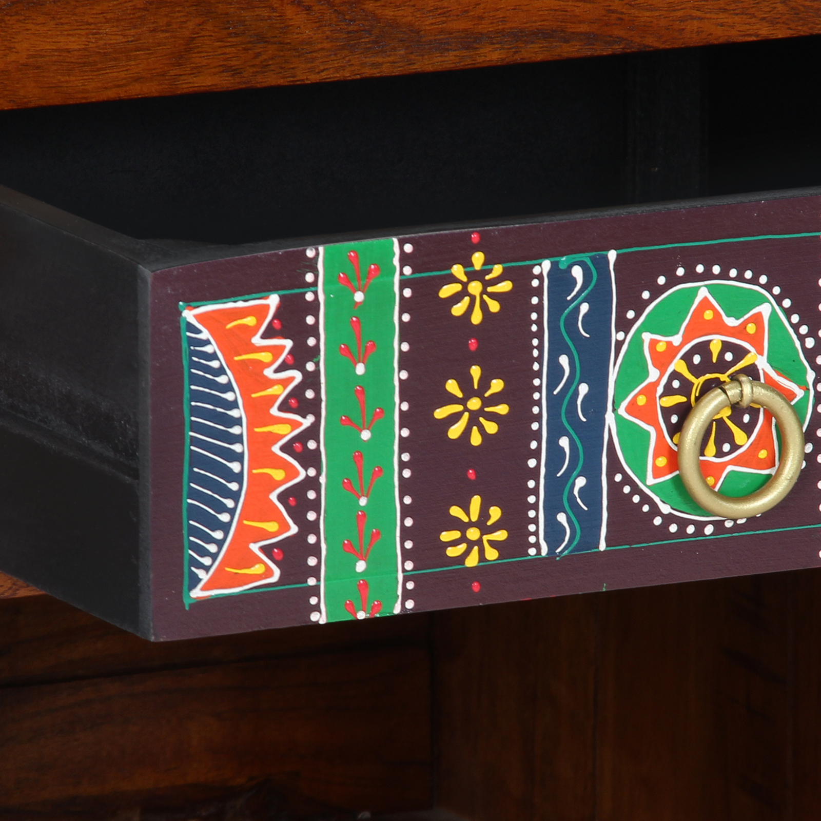 Telephone Stand Honey Brown 40x35x75 cm Solid Wood Acacia - Image 9