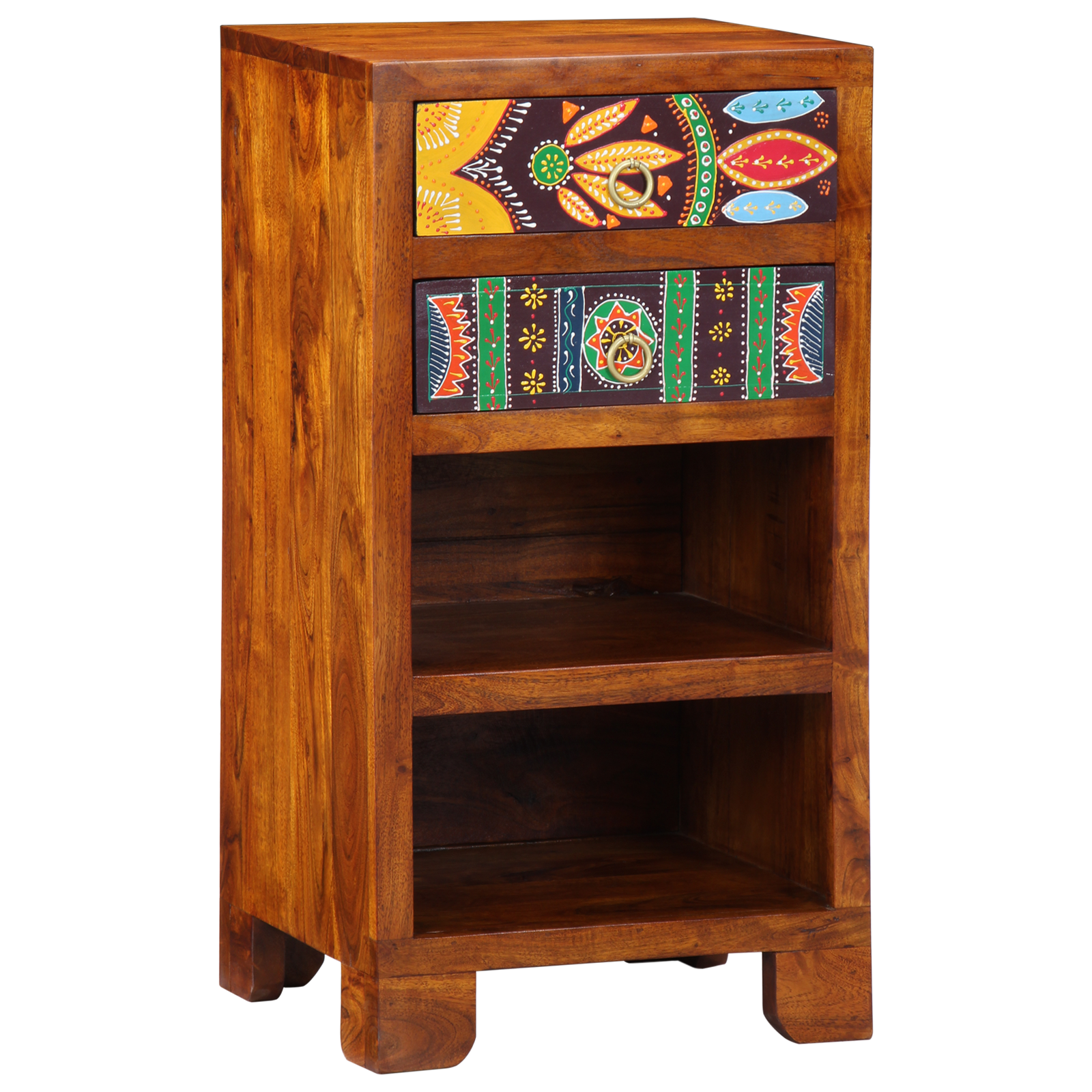 End Tables Brown Solid Mango Wood Small Decorative Inlays