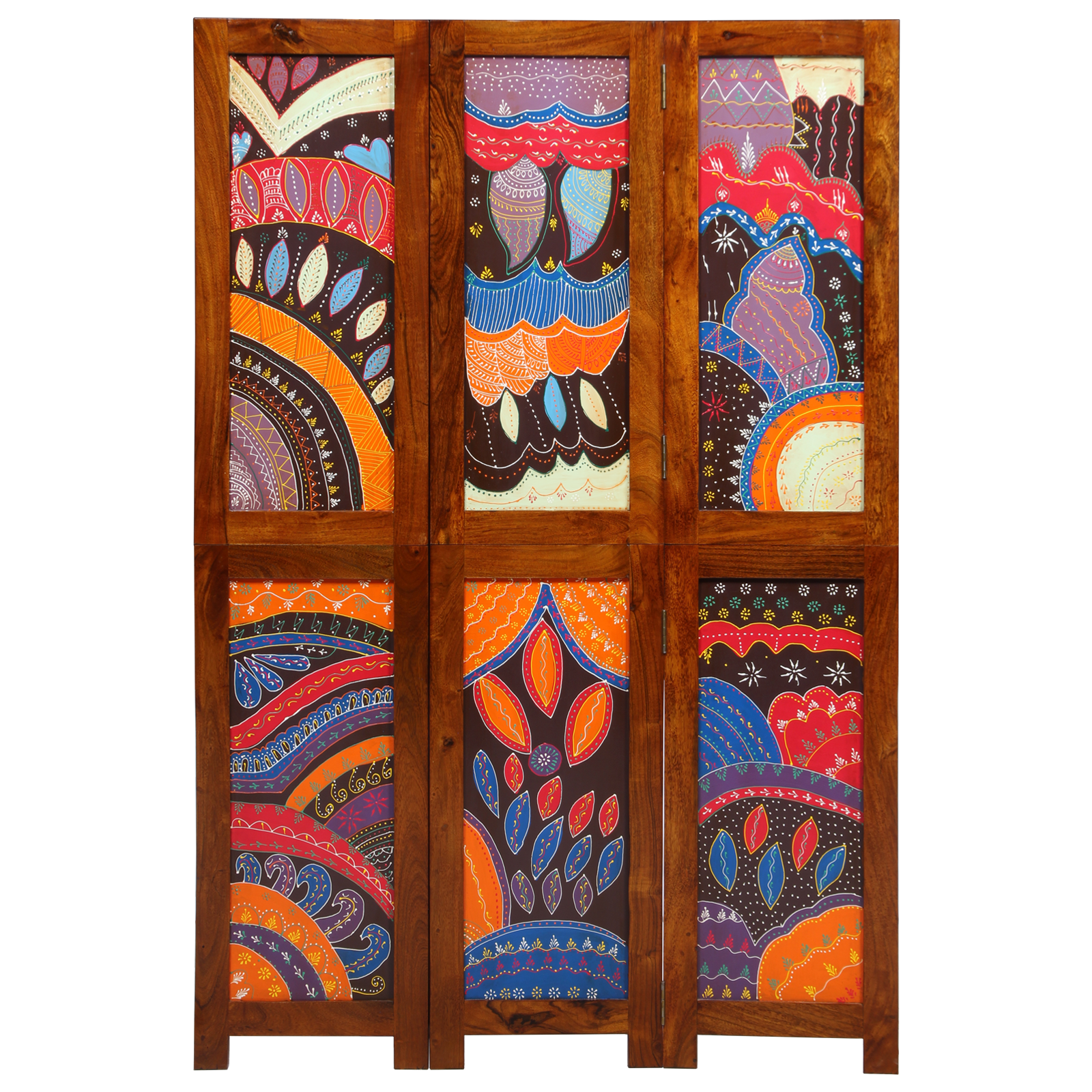 Room Divider 3 Panels Honey Brown 35x1.5x160 cm Solid Wood Acacia - Image 3