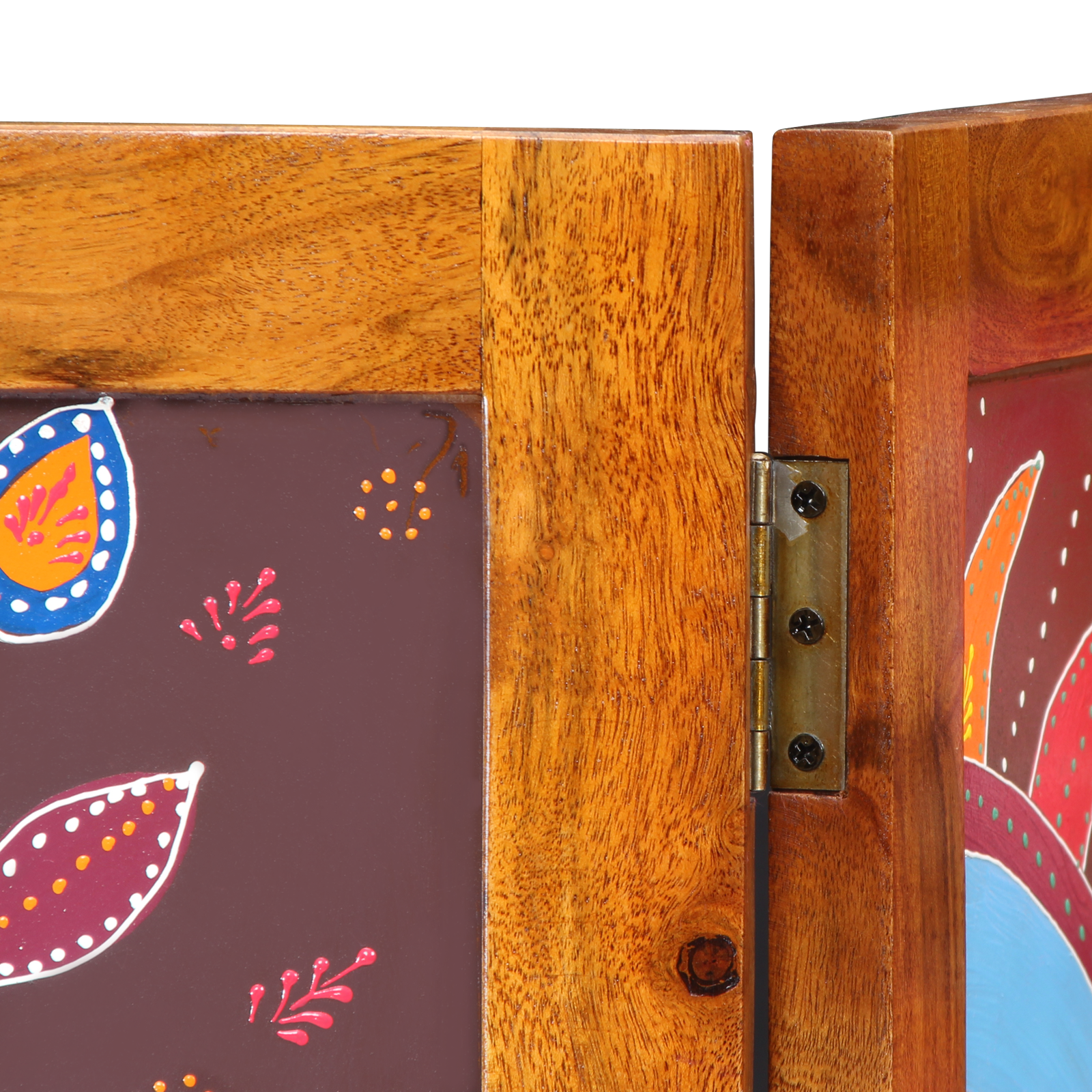 Room Divider 3 Panels Honey Brown 35x1.5x160 cm Solid Wood Acacia - Image 7