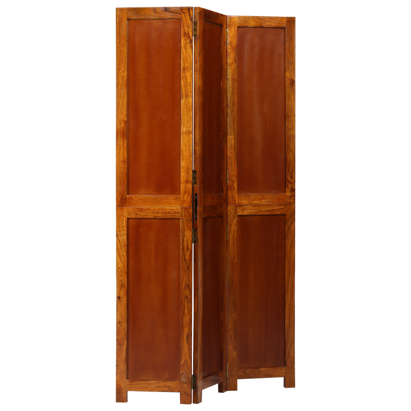 Room Divider 3 Panels Honey Brown 35x1.5x160 cm Solid Wood Acacia - Image 6