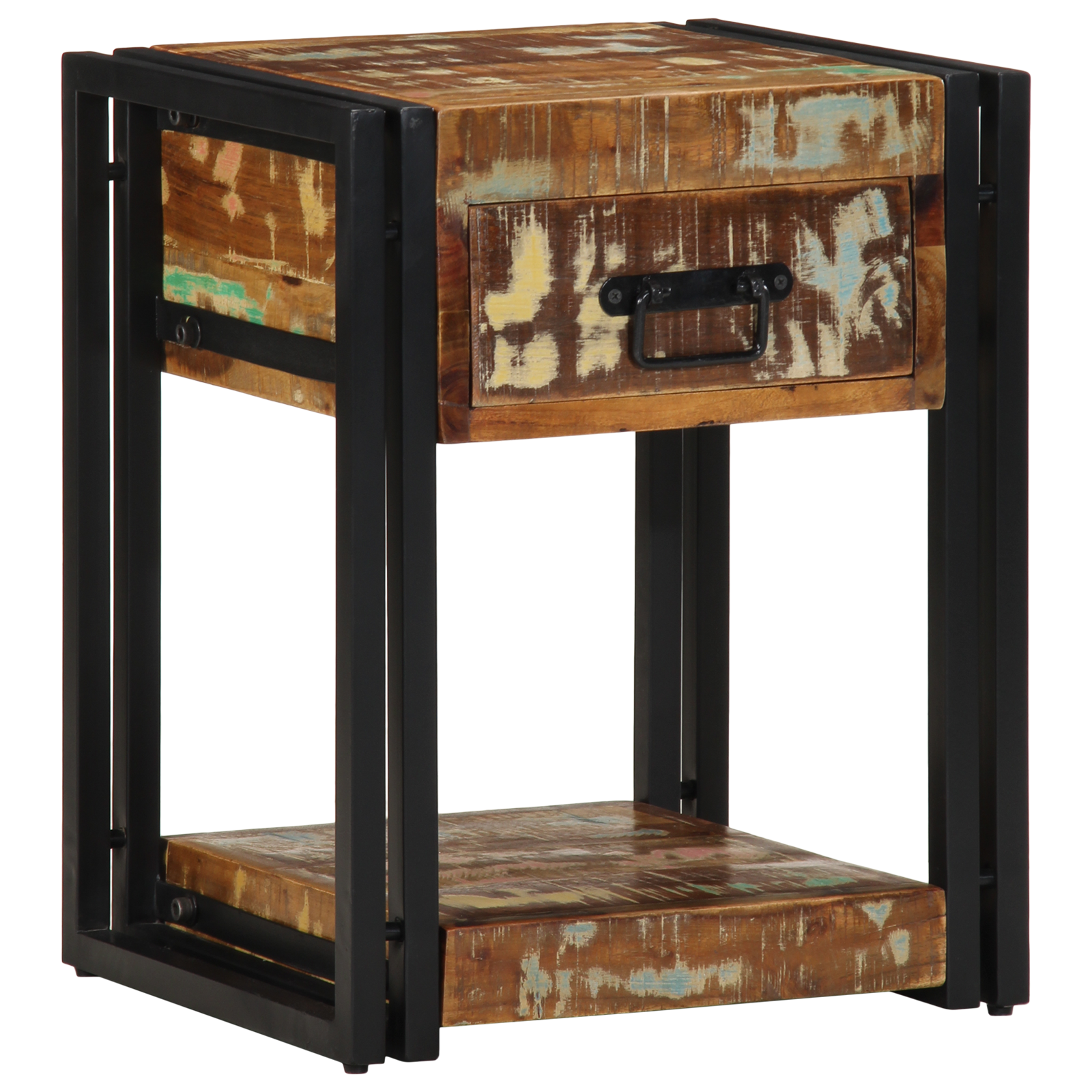 Nachtkastje 40x35x50 cm massief gerecycled hout