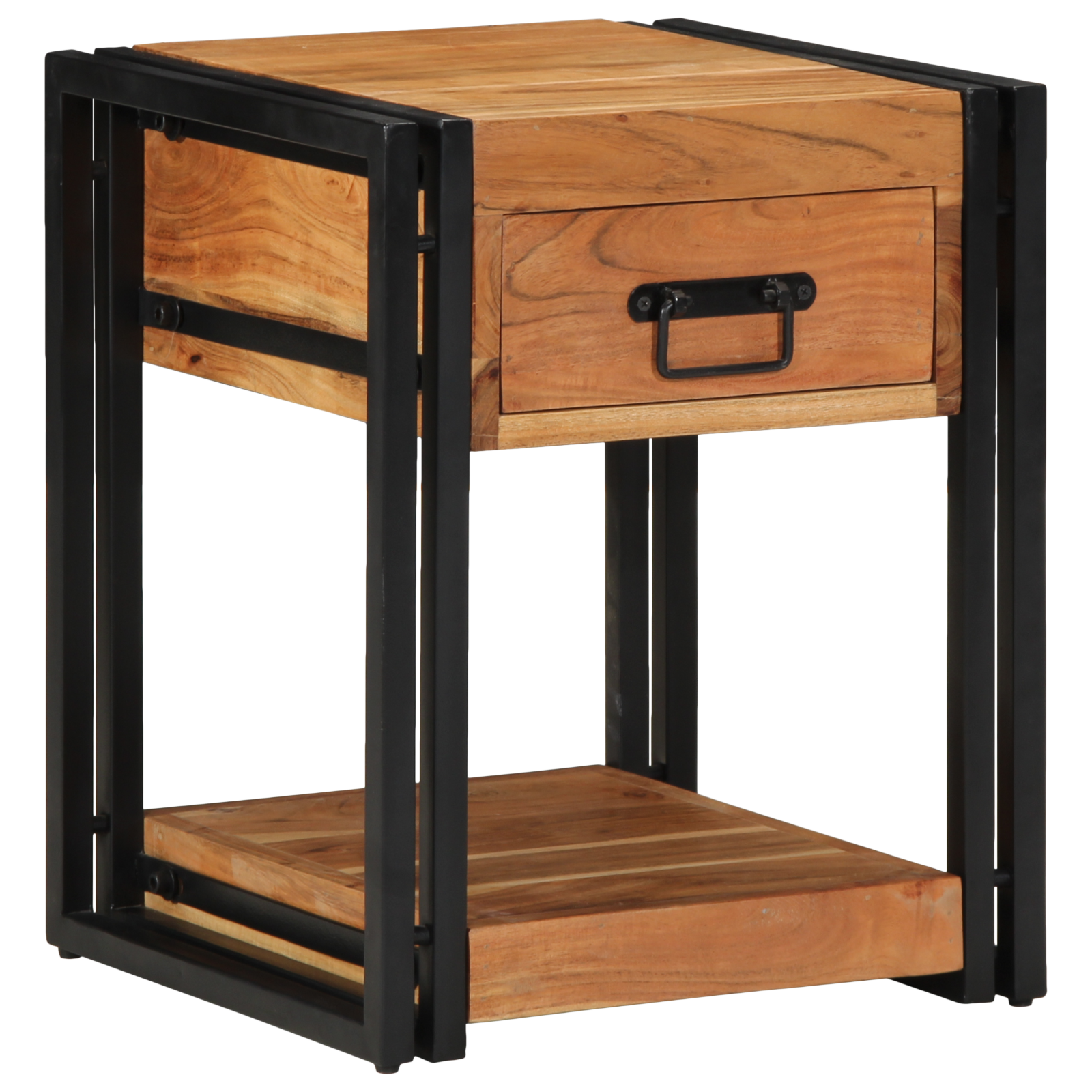 Nightstand 40x40x50 cm Solid Acacia Wood - Image 4