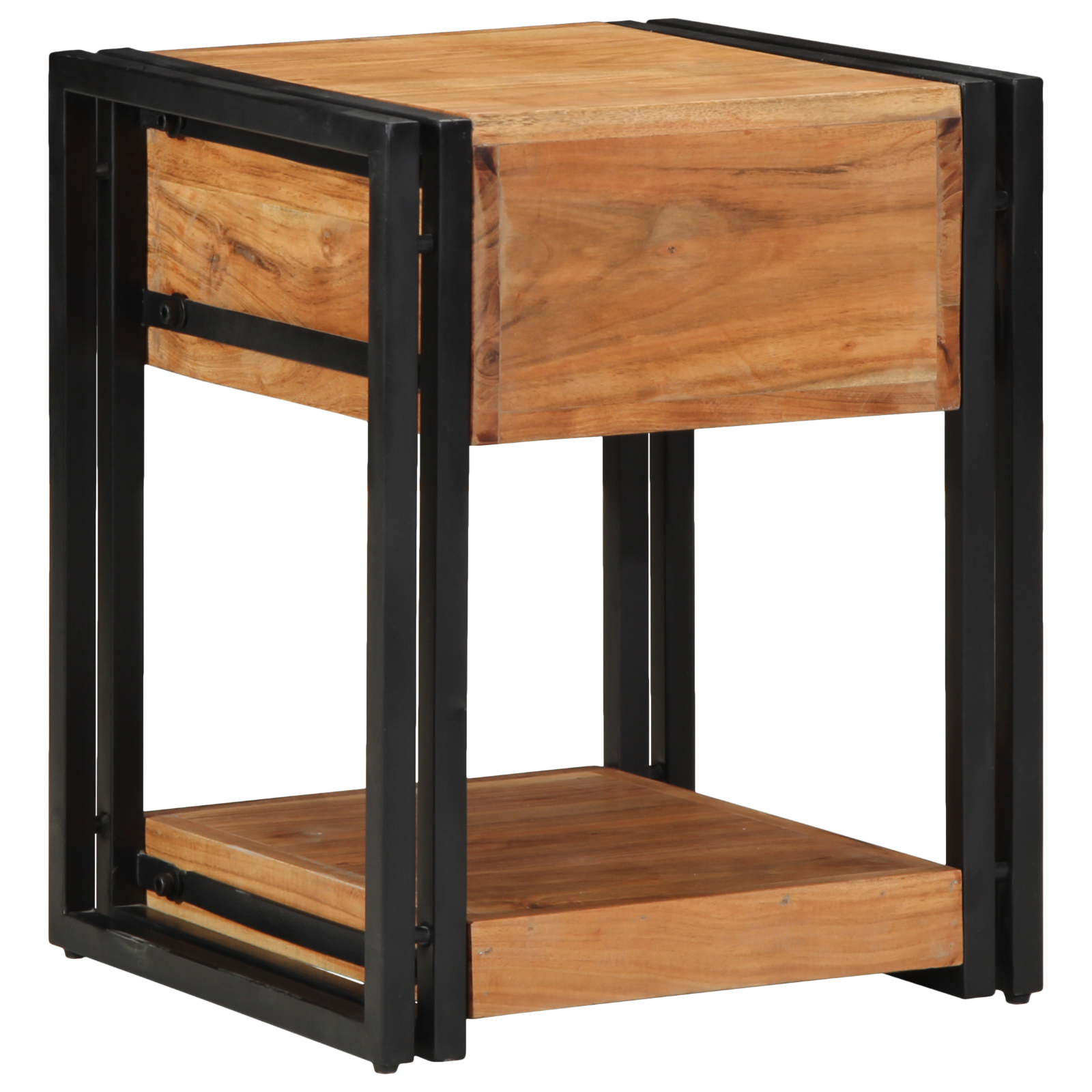 Nightstands 2 pack 40x40x50 cm Solid Acacia Wood - Image 6