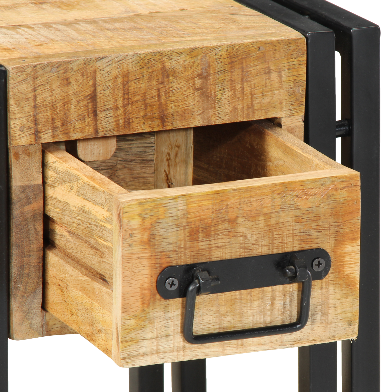 Nightstand 40x40x40 cm Solid Mango Wood - Image 9