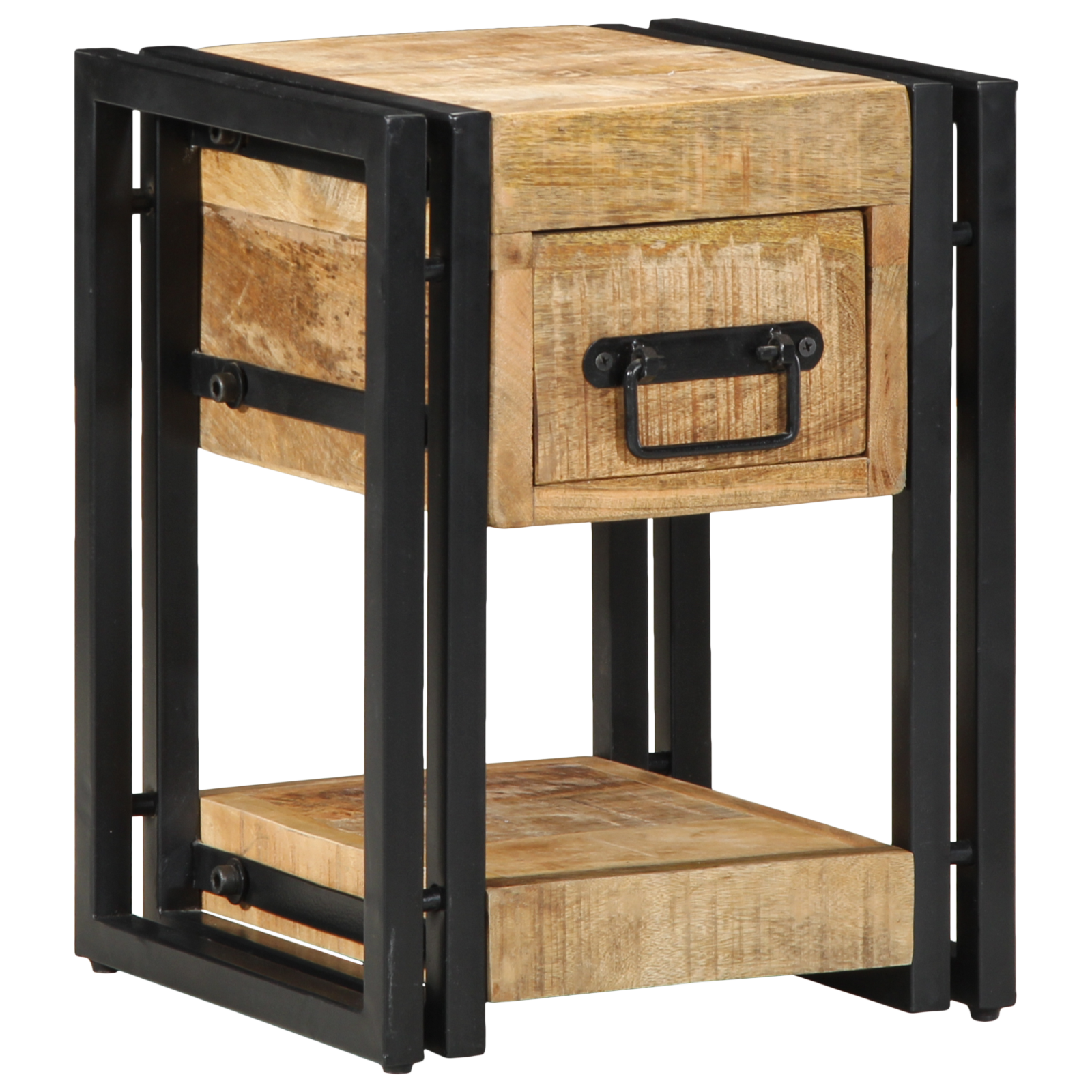 Nightstand 40x40x40 cm Solid Mango Wood - Image 3