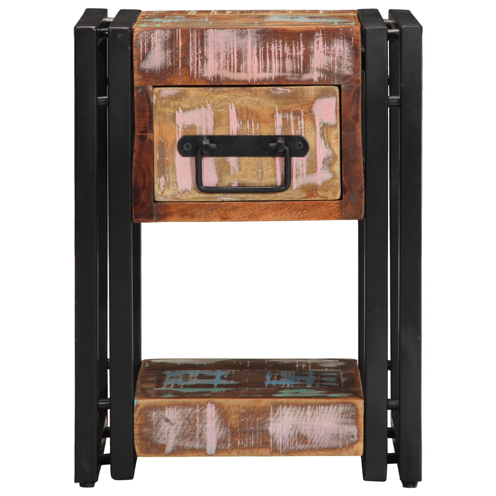 Nightstand 40x40x40 cm Made from Reclaimed Solid Wood - Image 6