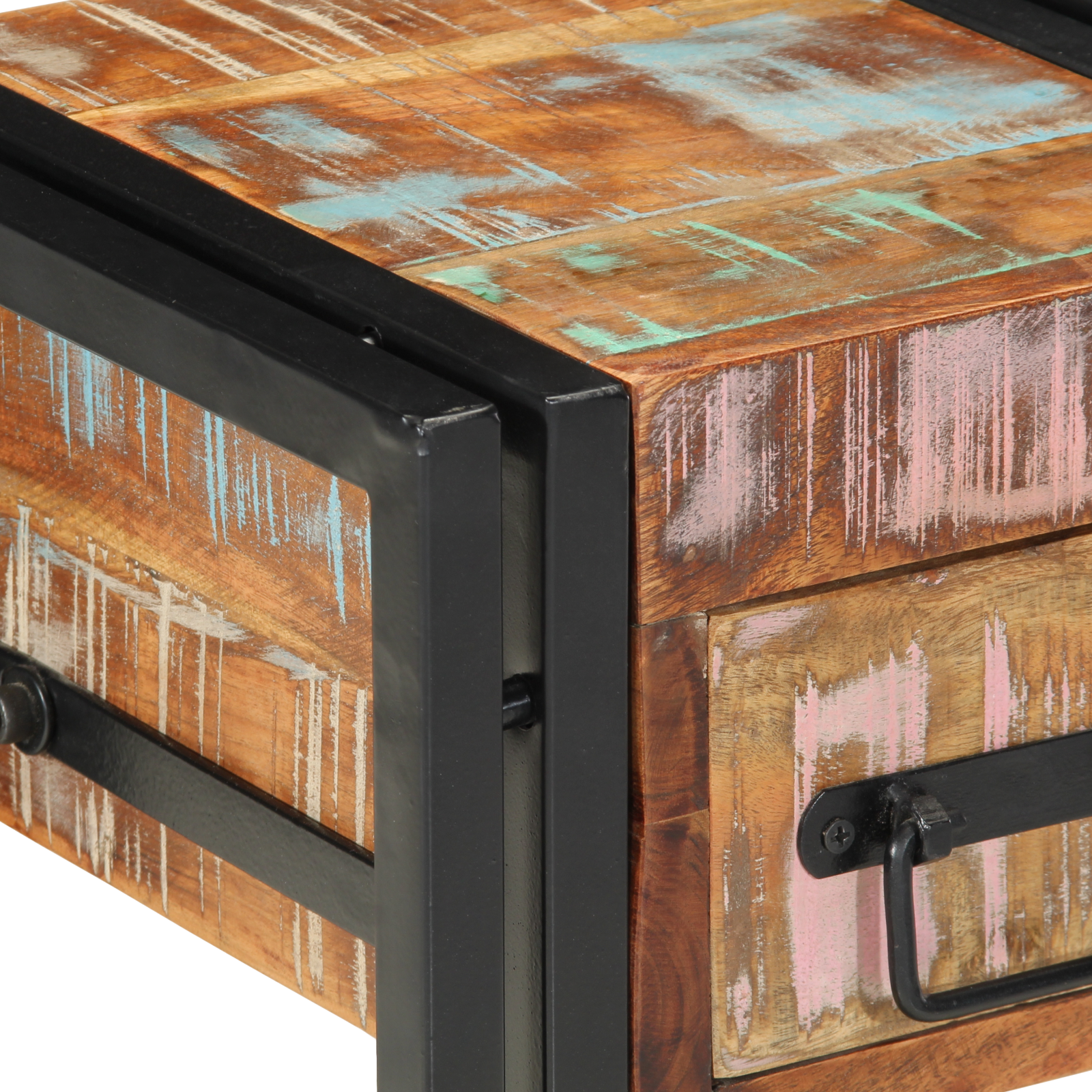 Nightstands 2 pcs 40x40x40 cm Solid Reclaimed Wood - Image 9