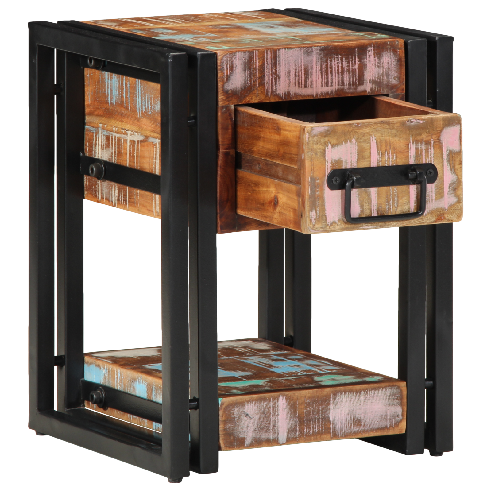 Nightstands 2 pcs 40x40x40 cm Solid Reclaimed Wood - Image 2