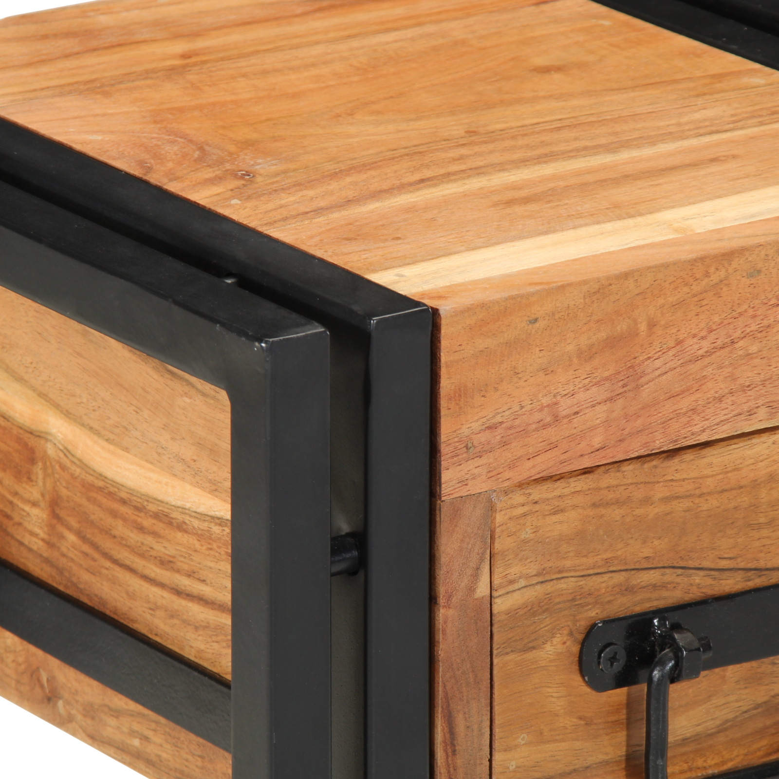 Nightstands 2 pcs 30x30x40 cm Solid Wood Acacia - Image 9