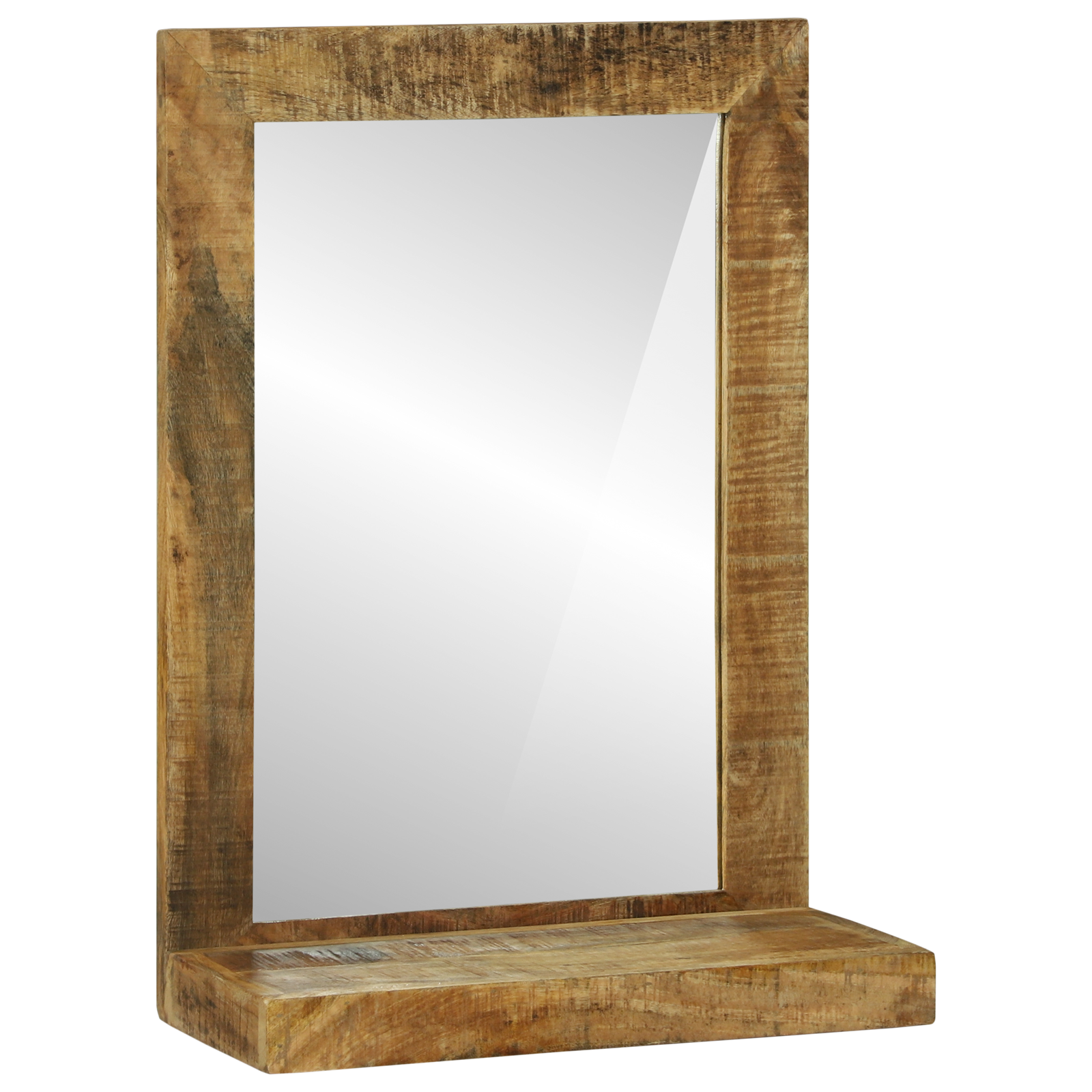 Badkamerspiegel 50x22x70 cm Massief Ruw Mango Hout