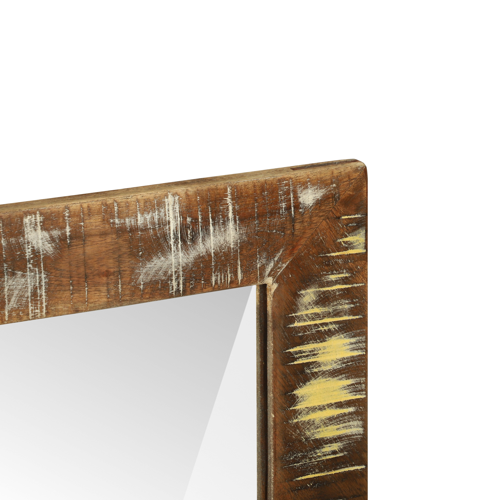 Kopalniško ogledalo 50x22x70 cm trden les recikliran - slika 7