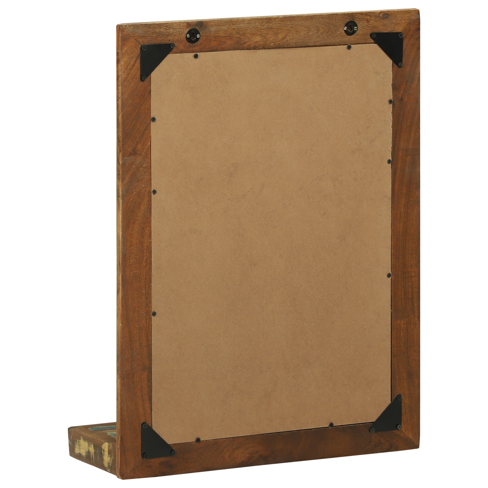 Kopalniško ogledalo 50x22x70 cm trden les recikliran - slika 6