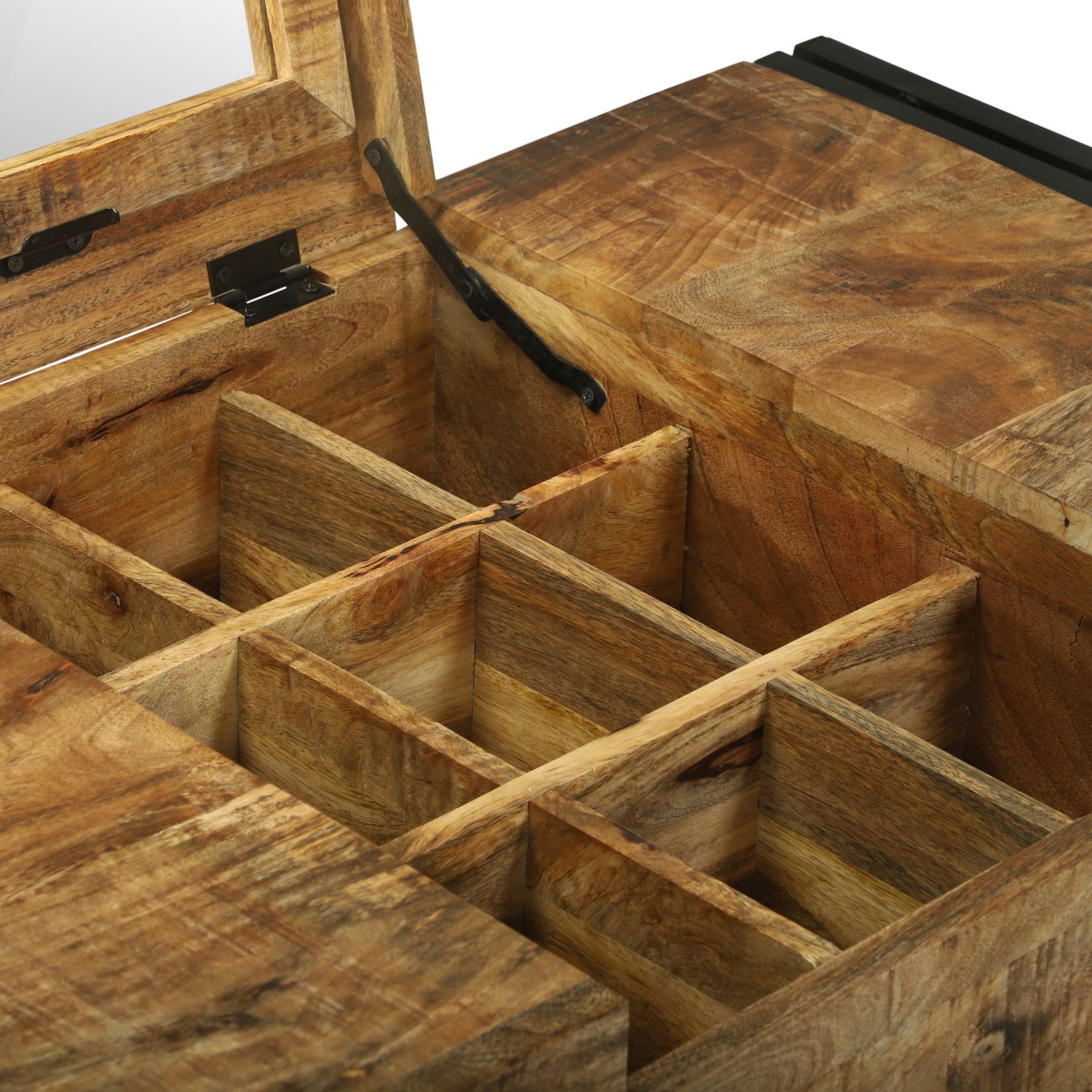 Dressing Table 90x50x75 cm Solid Wood Mango - Image 9