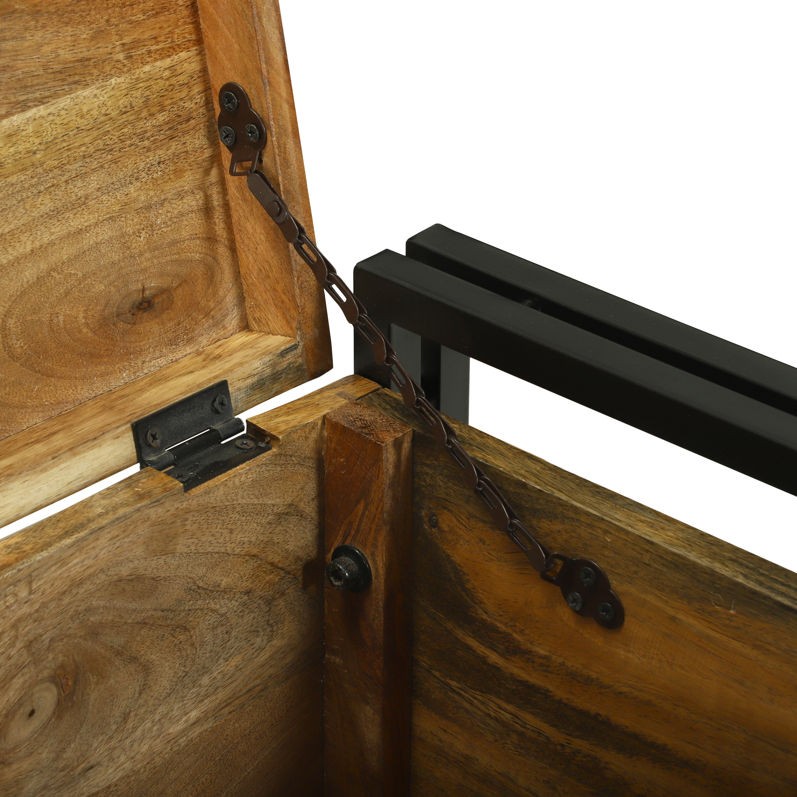 Storage Box 50x50x50 cm Solid Rough Wood Mango - Image 9