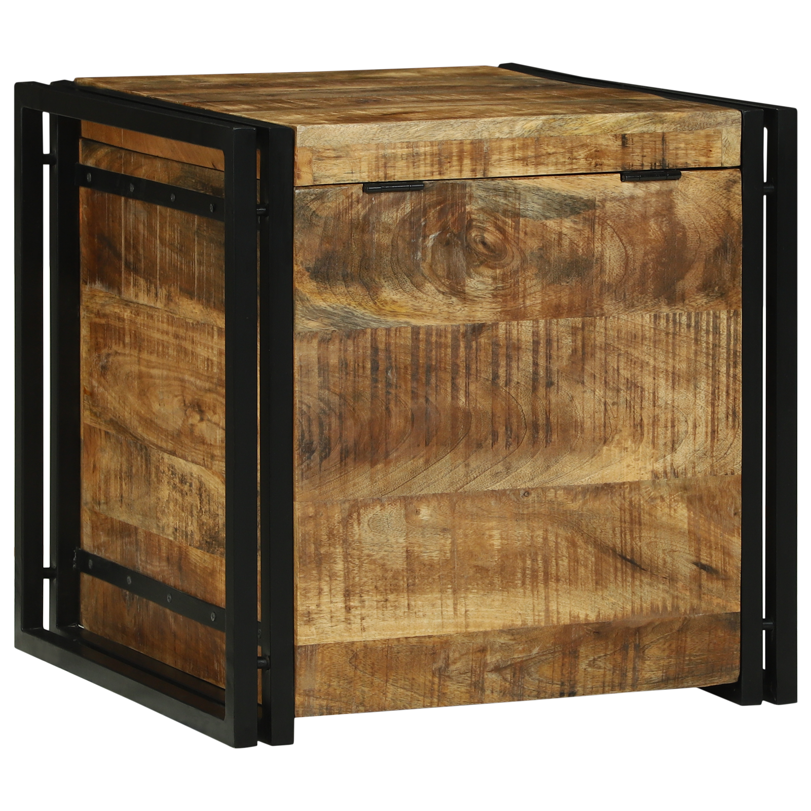 Storage Box 50x50x50 cm Solid Rough Wood Mango - Image 7