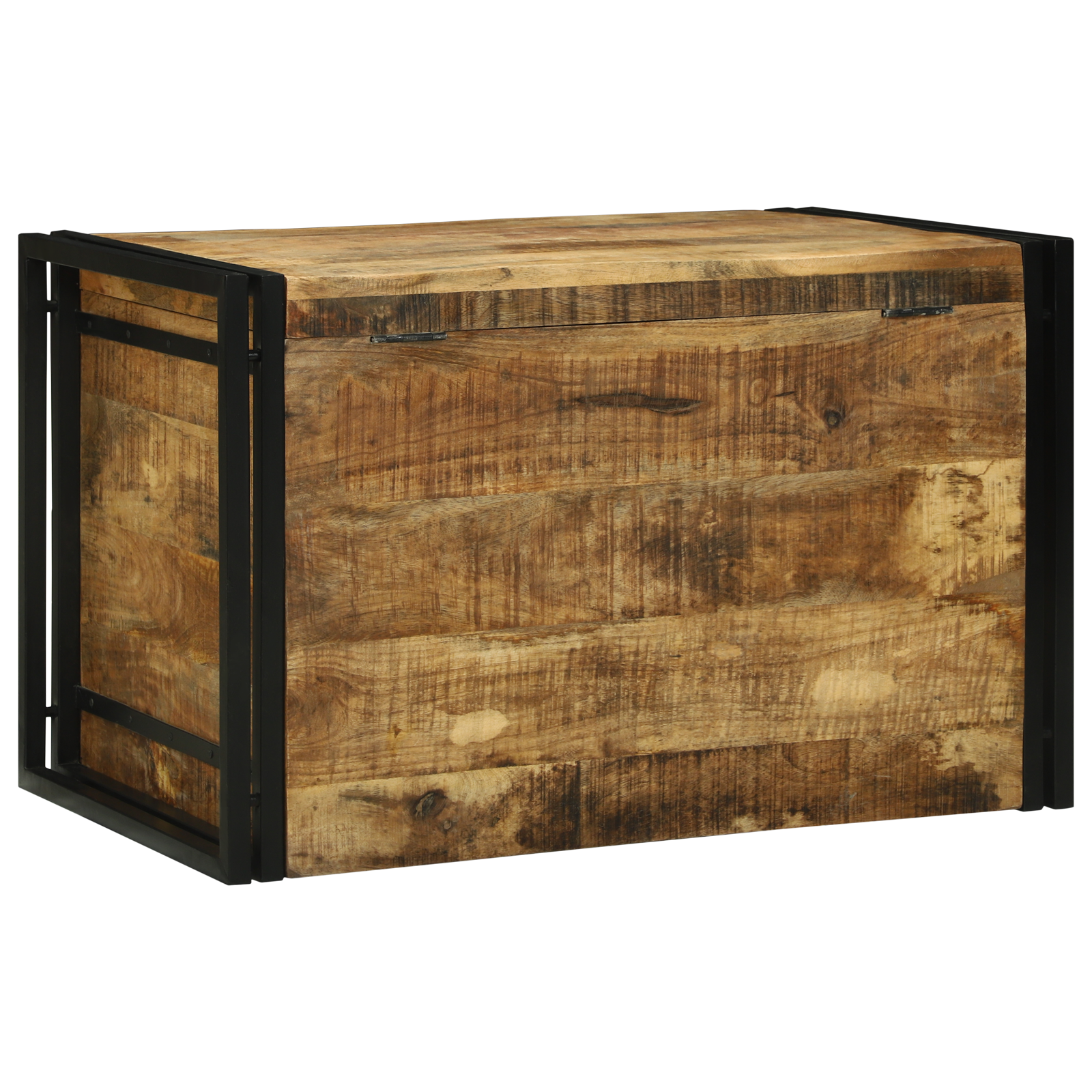 Storage Box 80x50x50 cm Solid Rough Wood Mango - Image 7