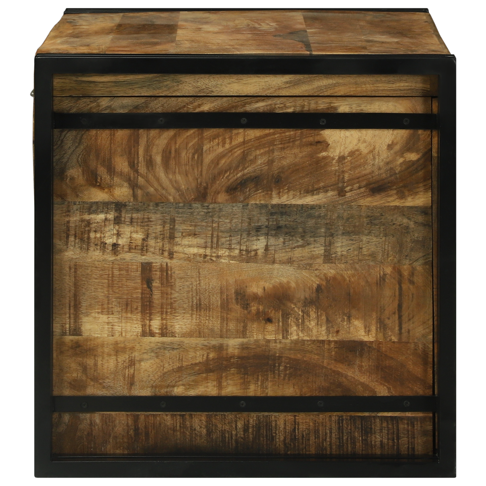 Storage Box 80x50x50 cm Solid Rough Wood Mango - Image 6