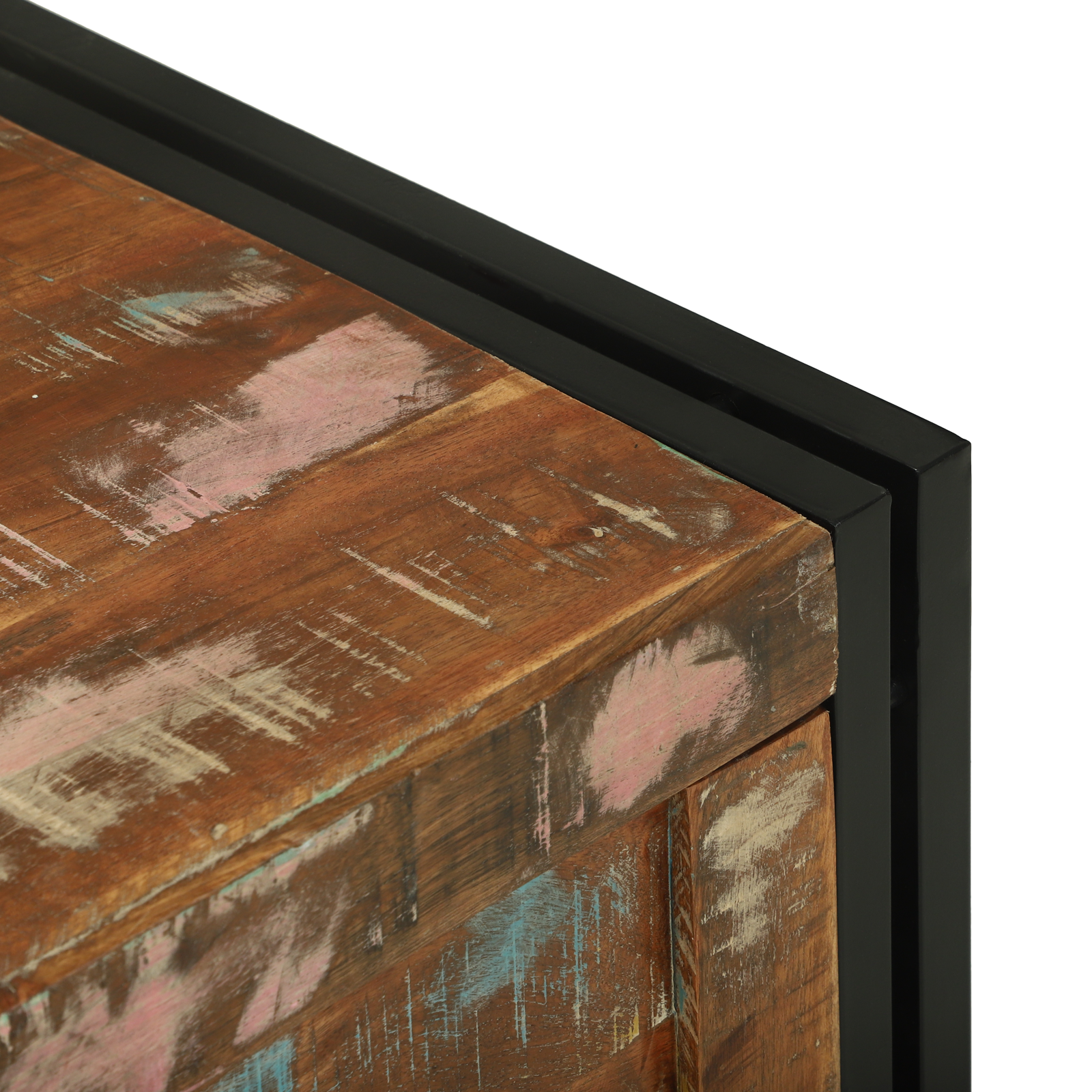 Storage Box Multicolour 80x50x50 cm Solid Wood Reclaimed - Image 8