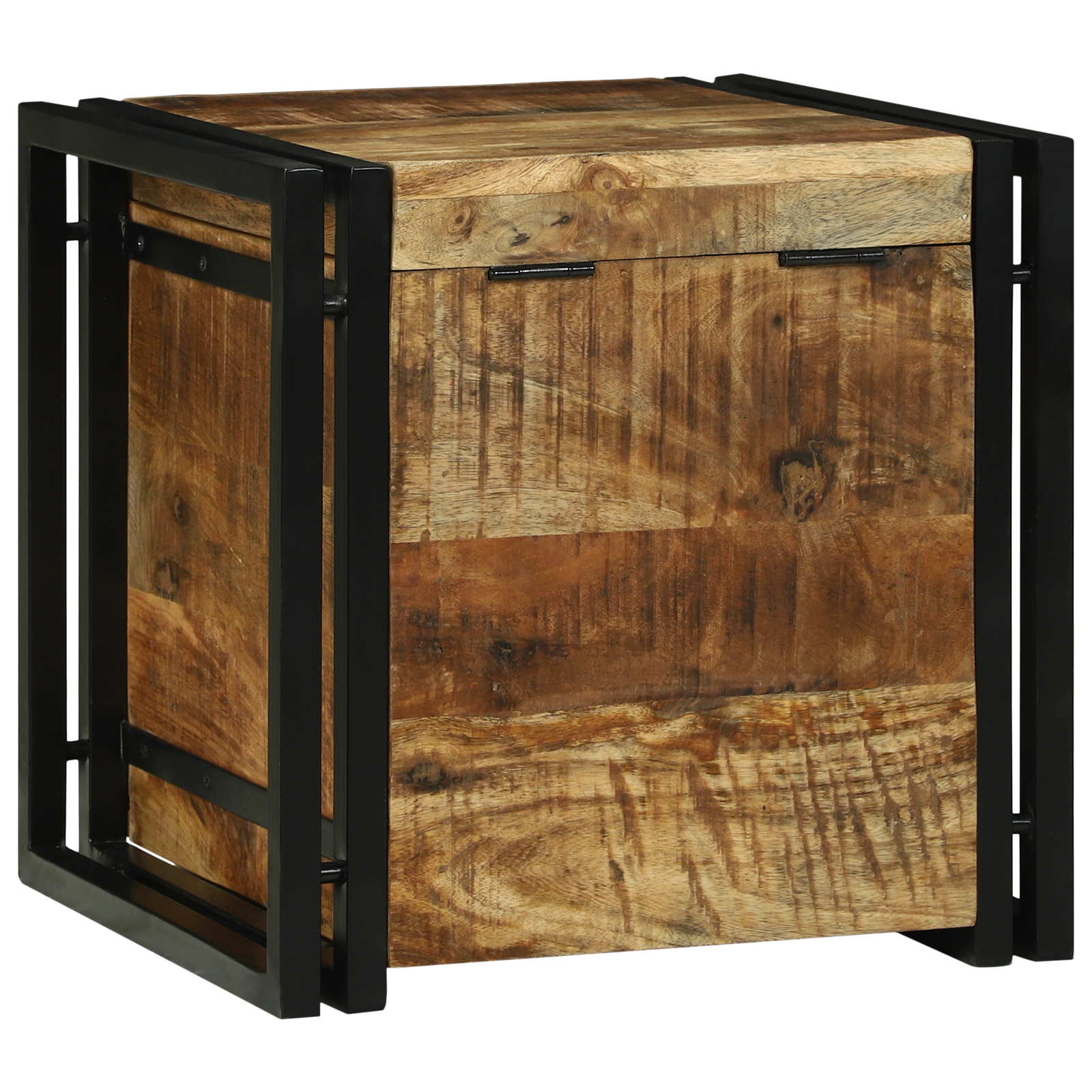 Storage Box 40x40x40 cm Solid Rough Wood Mango - Image 7