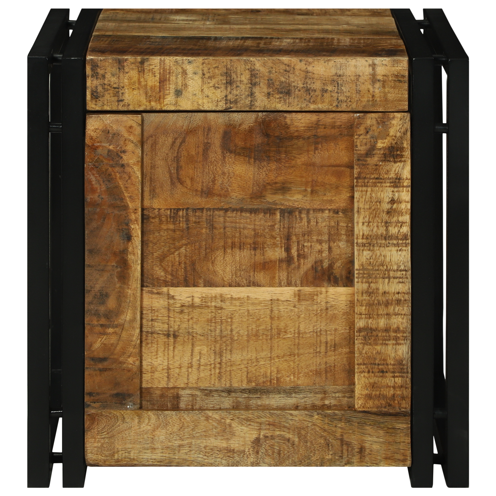 Storage Box 40x40x40 cm Solid Rough Wood Mango - Image 5