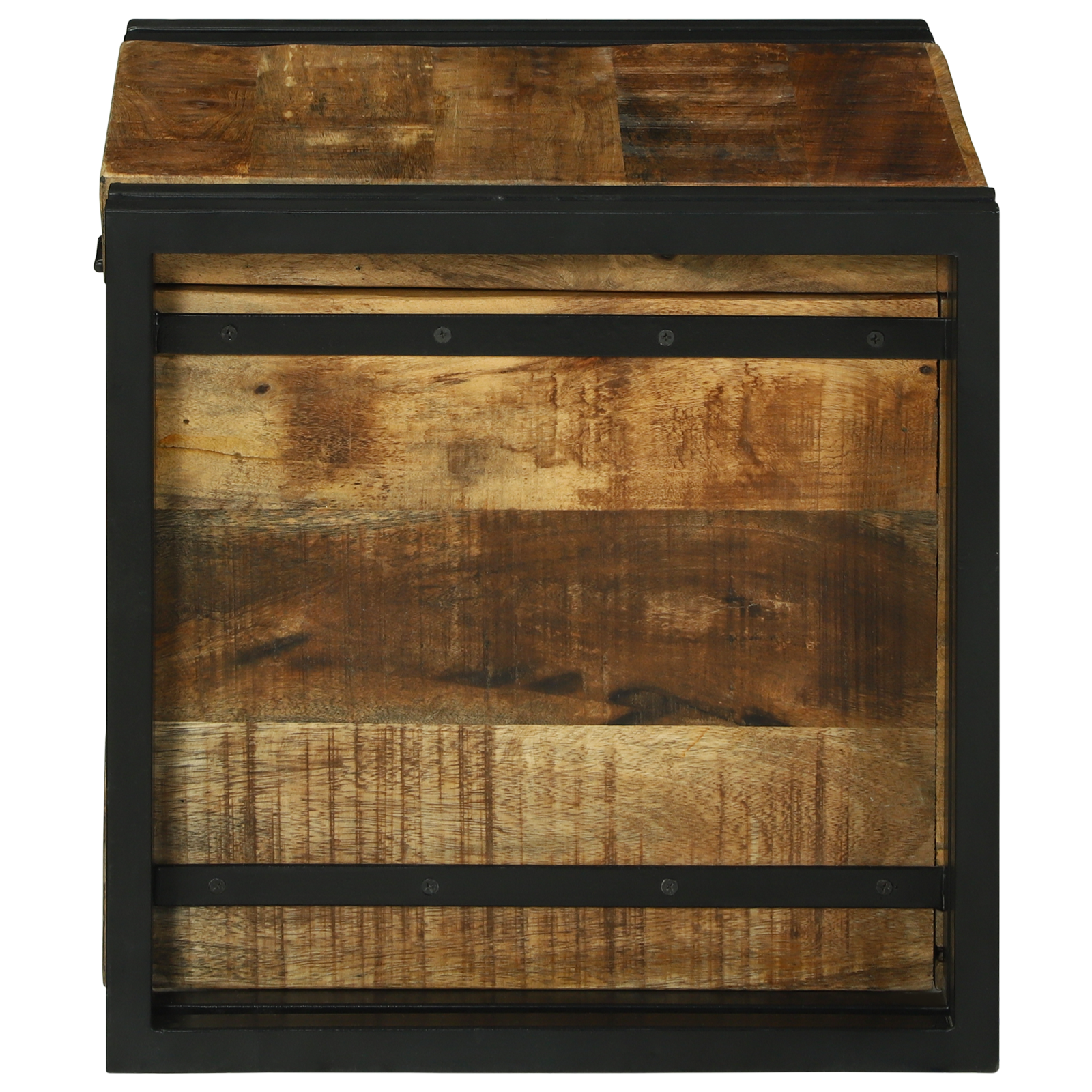 Storage Box 40x40x40 cm Solid Rough Wood Mango - Image 6