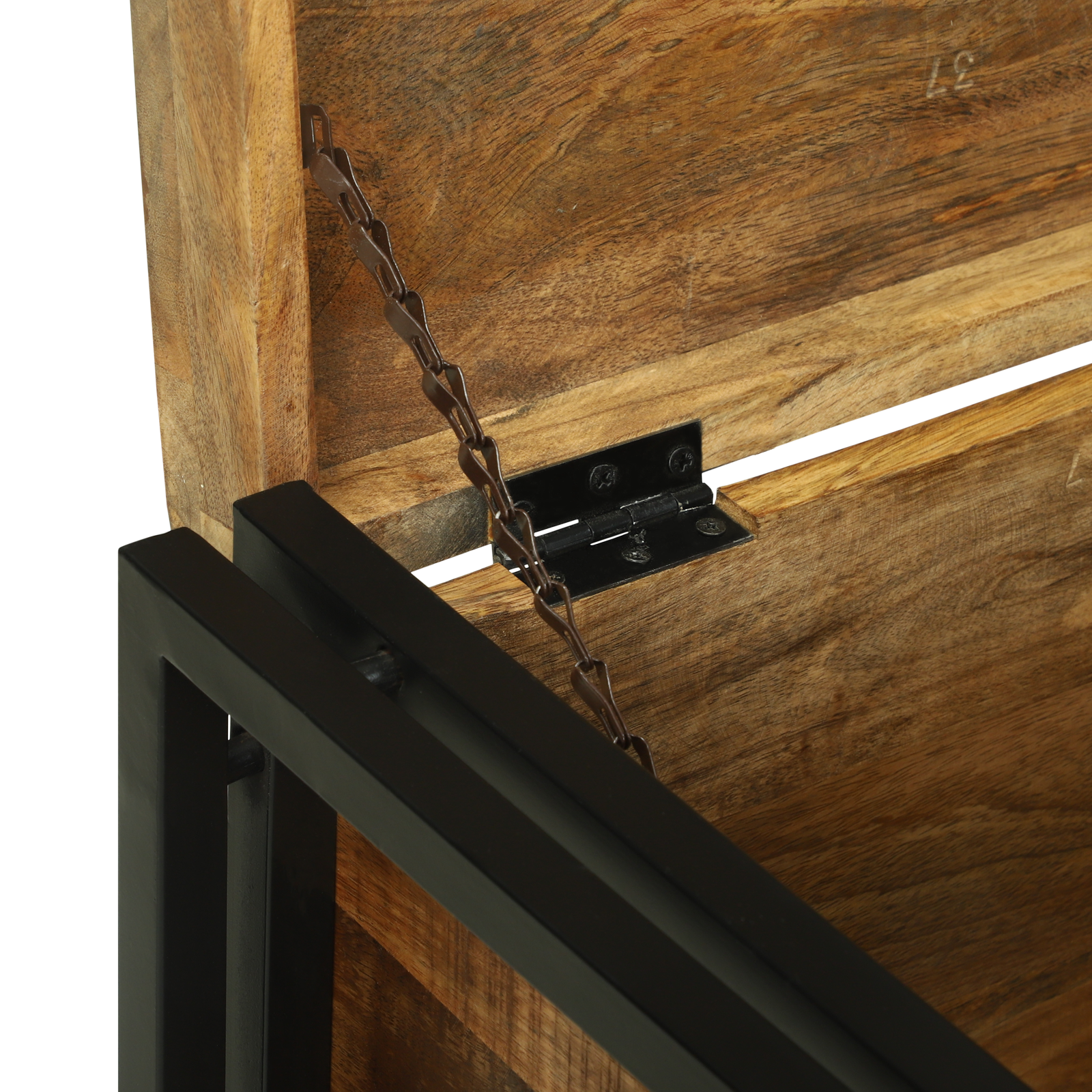 Storage Box 60x40x41 cm Solid Rough Wood Mango - Image 9