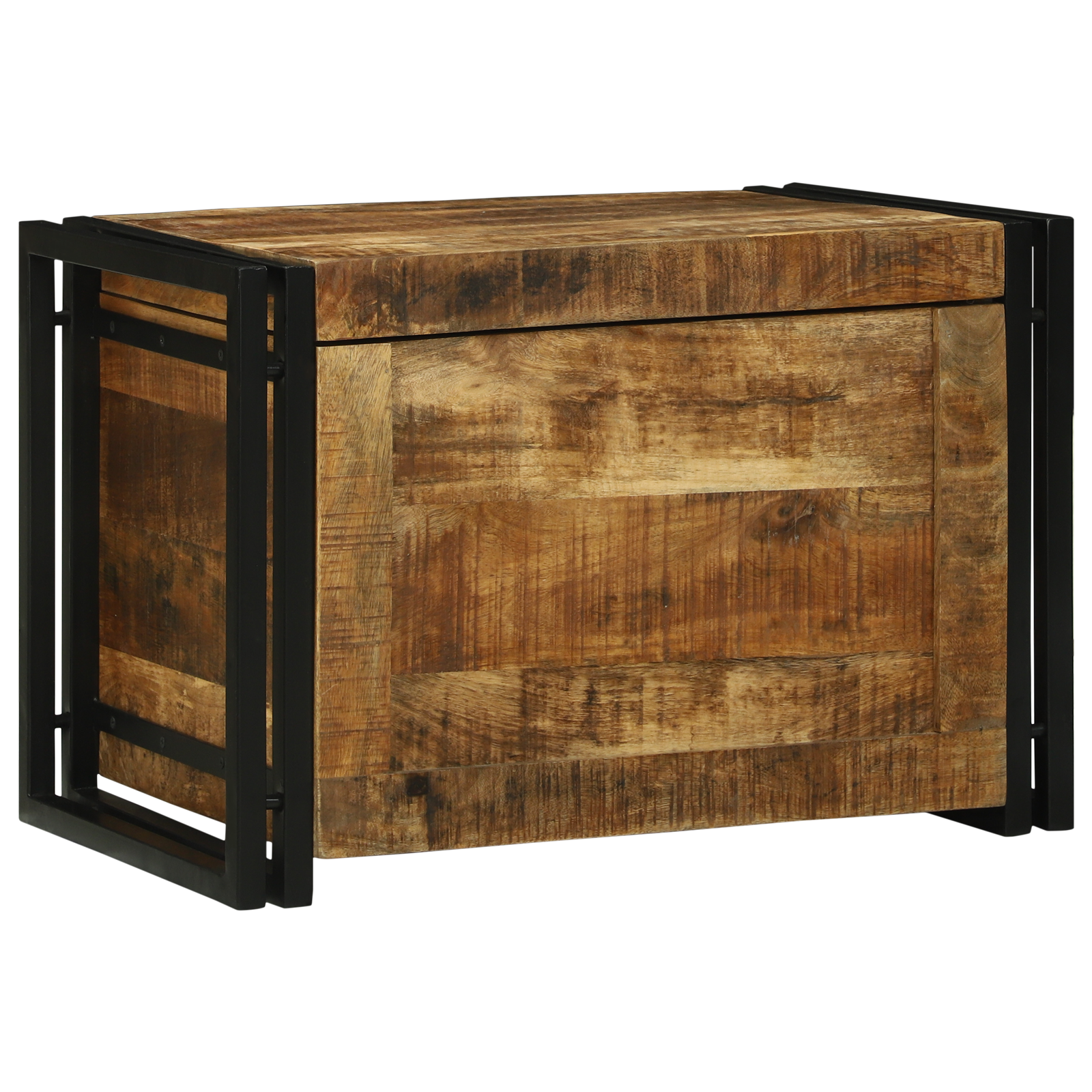 Opbergbak 60x40x41 cm Massief Ruw Mangohout
