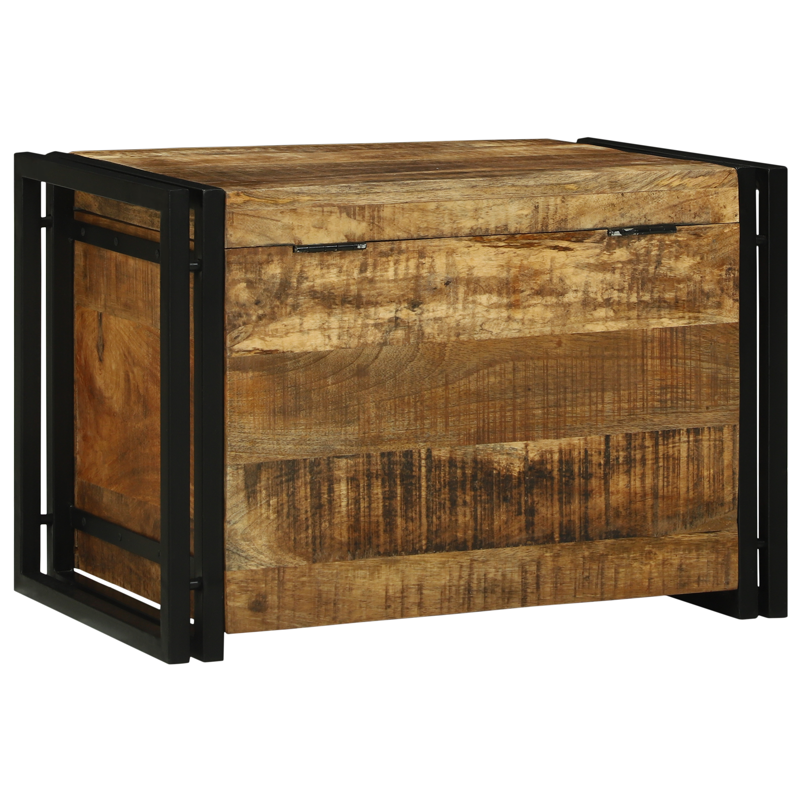 Storage Box 60x40x41 cm Solid Rough Wood Mango - Image 7